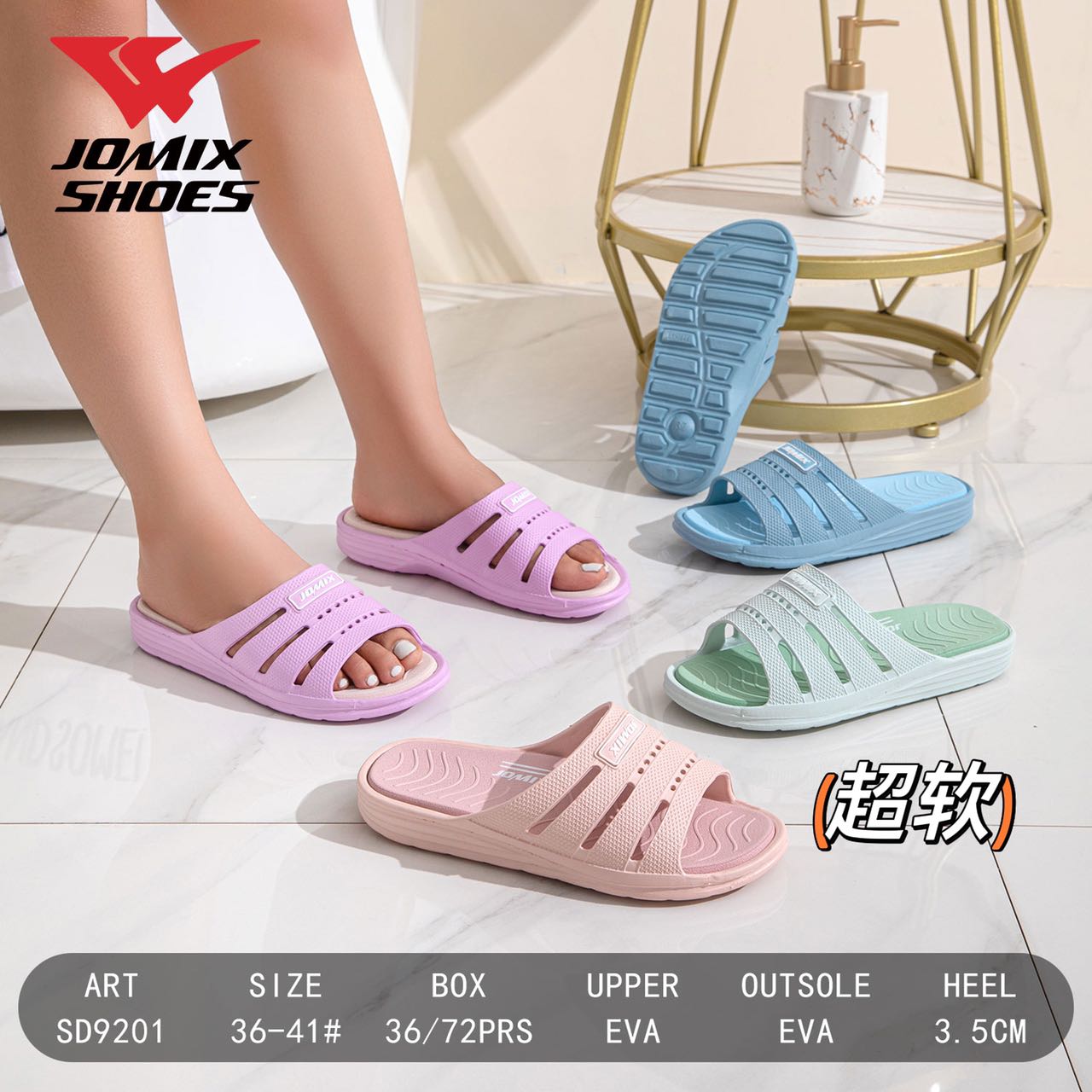 Ciabatte Da Donna Sd9201 - Fornitura all'ingrosso di Ciabatte Donna da Jomix Shoes B2B