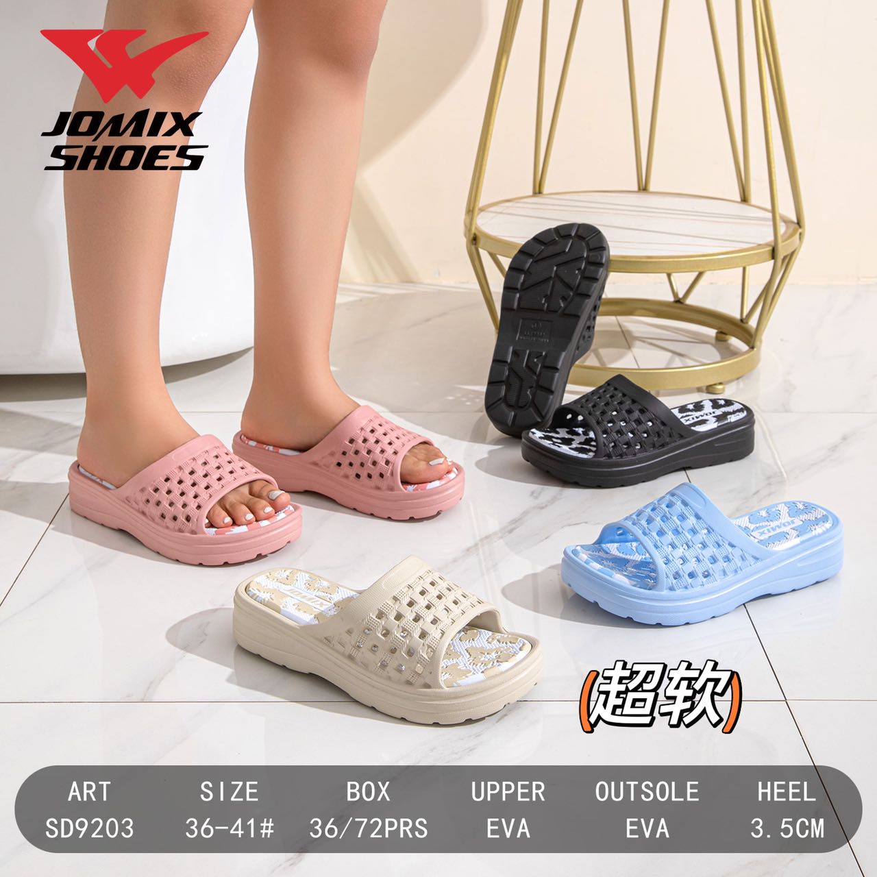 Ciabatte Da Donna Sd9203 - Fornitura all'ingrosso di Ciabatte Donna da Jomix Shoes B2B
