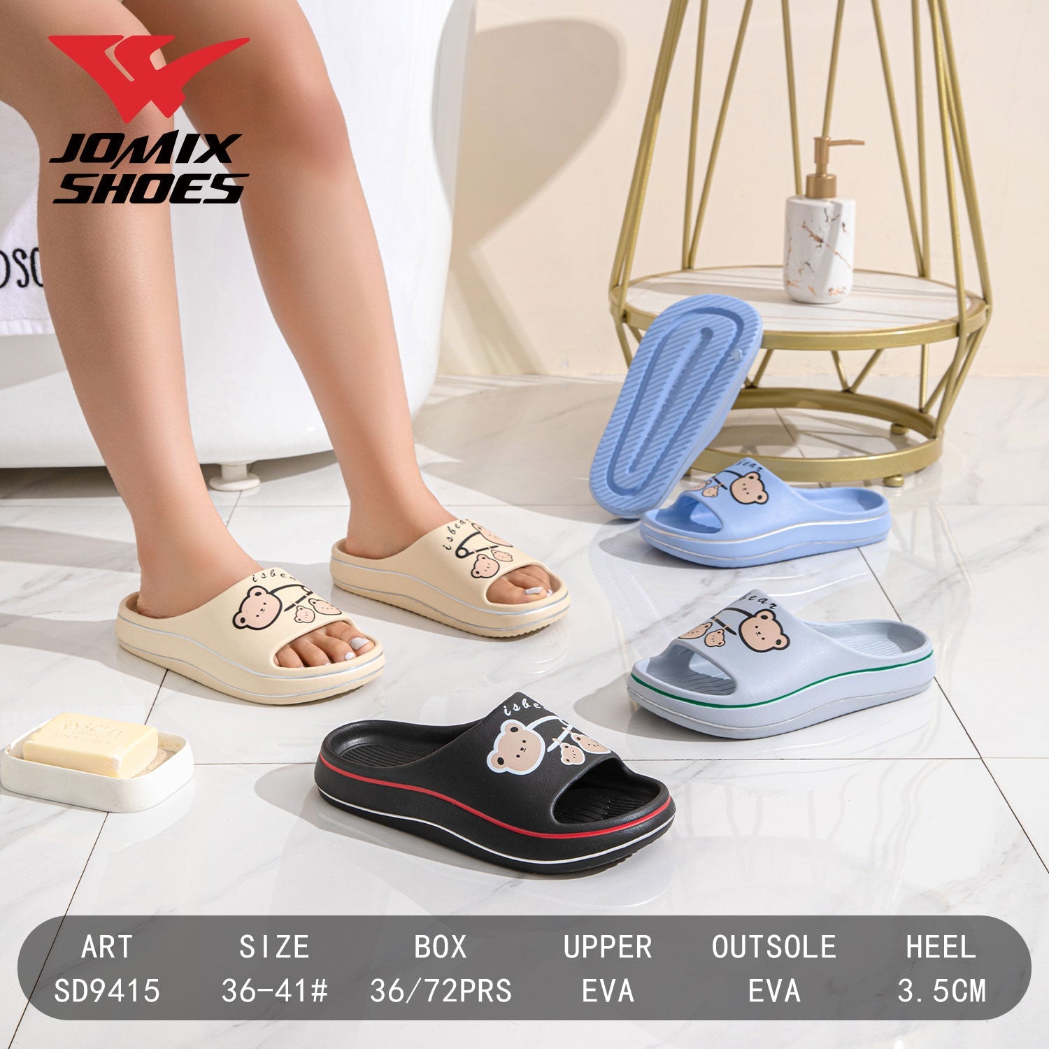 Ciabatte Da Donna Sd9415 - Fornitura all'ingrosso di Ciabatte Donna da Jomix Shoes B2B