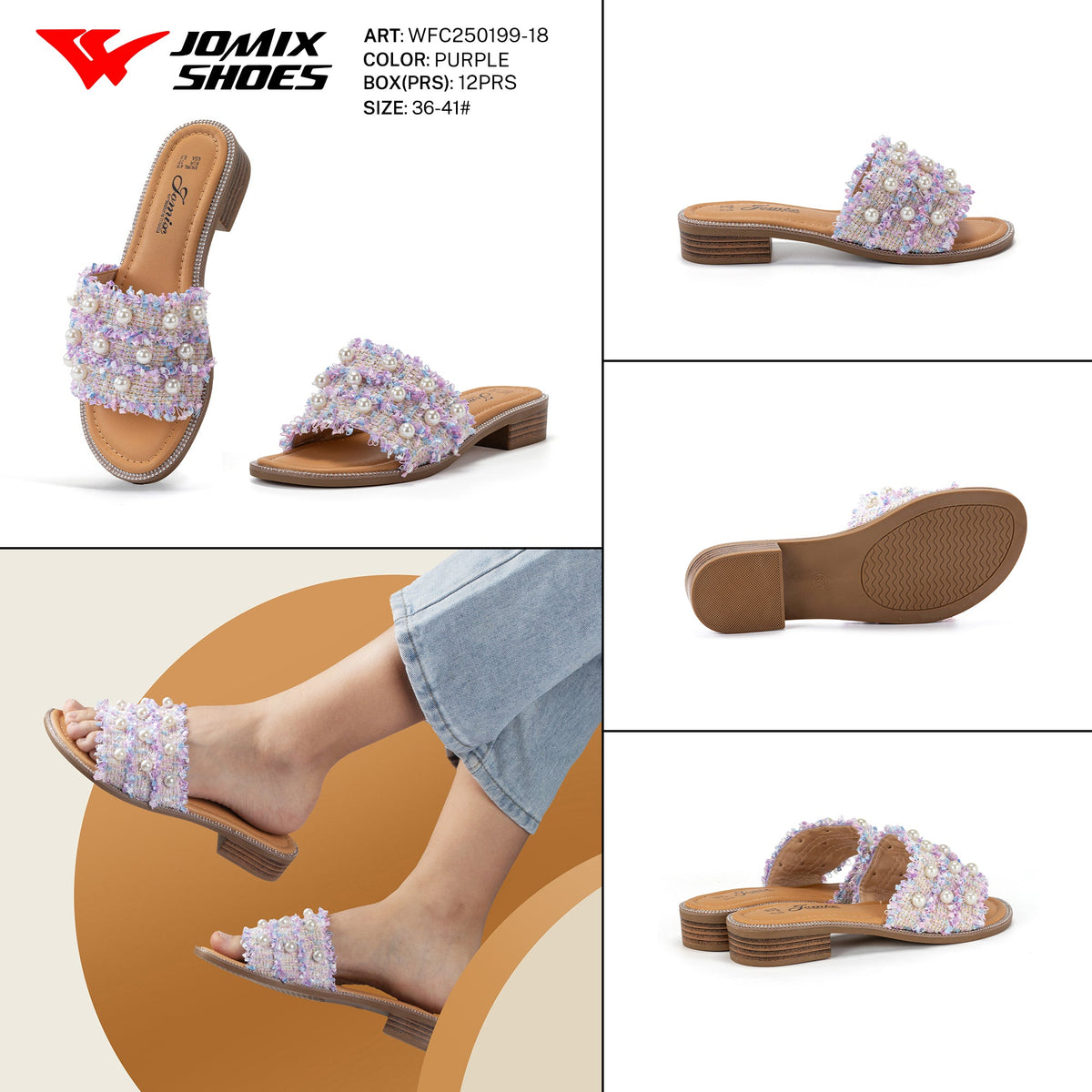 Ciabatte Da Donna Tacco Basso WFC250199 - 18
