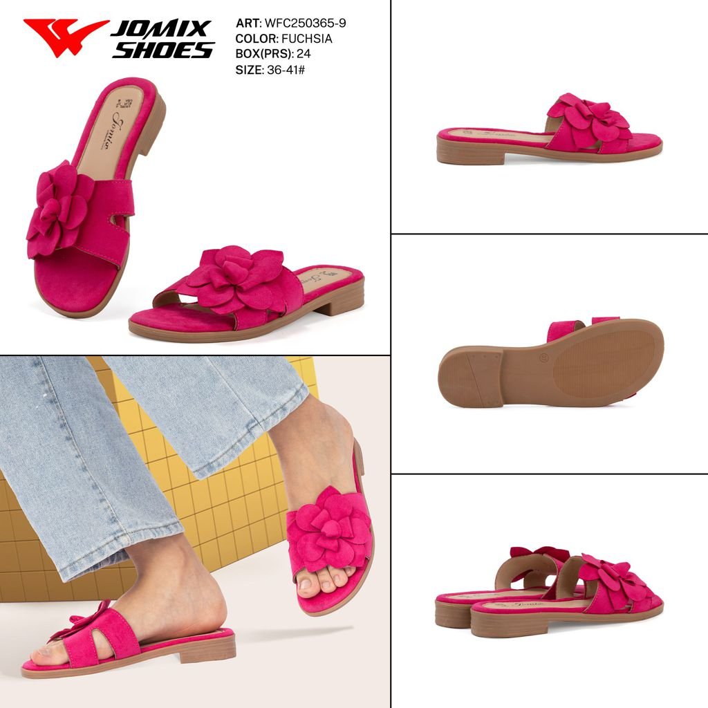 Ciabatte da donna tacco basso WFC250365 - 9 - Fornitura all'ingrosso di Ciabatte Donna da Jomix Shoes B2B