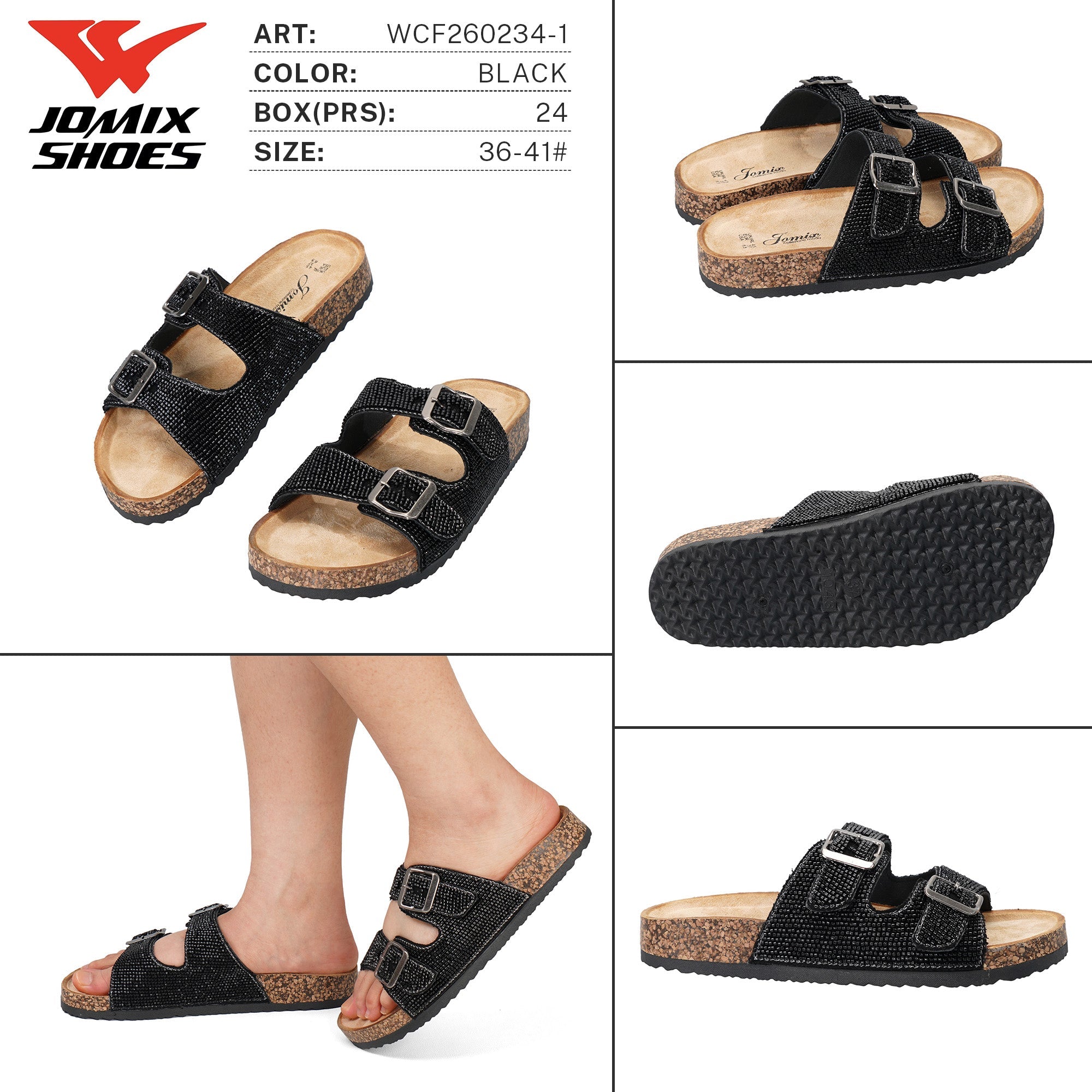 Ciabatte da Donna WCF260234 - 1 - Fornitura all'ingrosso di Ciabatte Donna da Jomix Shoes B2B