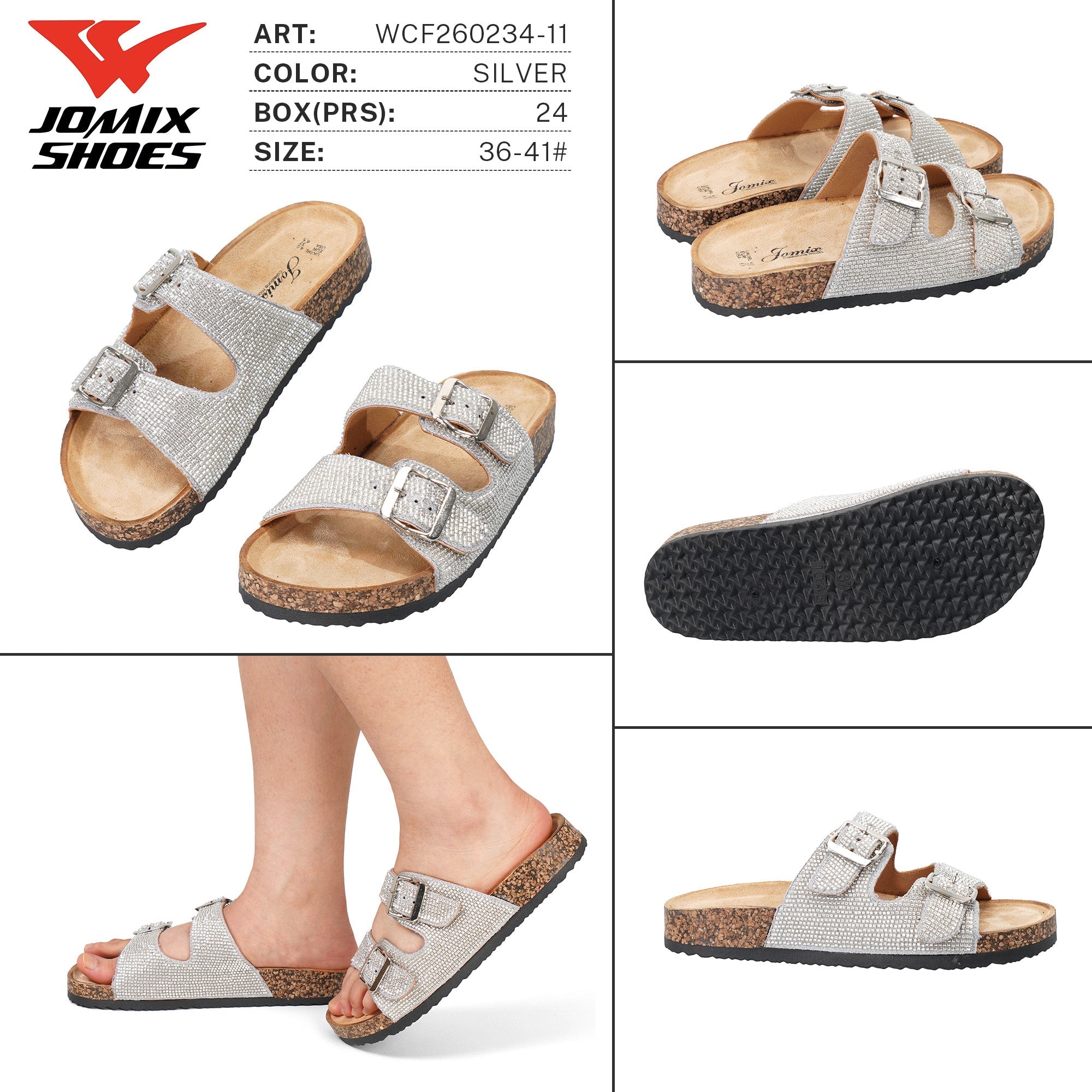 Ciabatte da Donna WCF260234 - 11 - Fornitura all'ingrosso di Ciabatte Donna da Jomix Shoes B2B