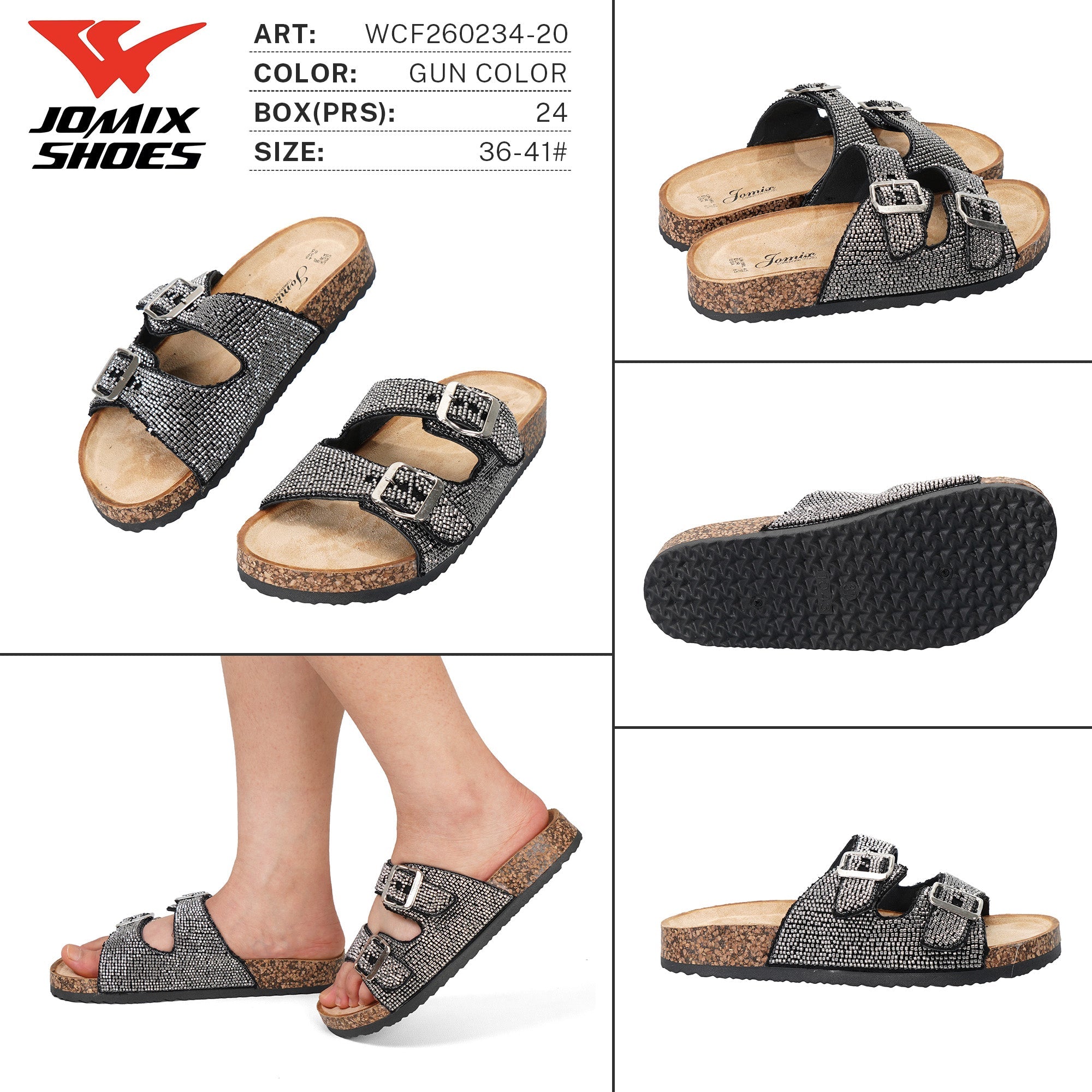 Ciabatte da Donna WCF260234 - 20 - Fornitura all'ingrosso di Ciabatte Donna da Jomix Shoes B2B