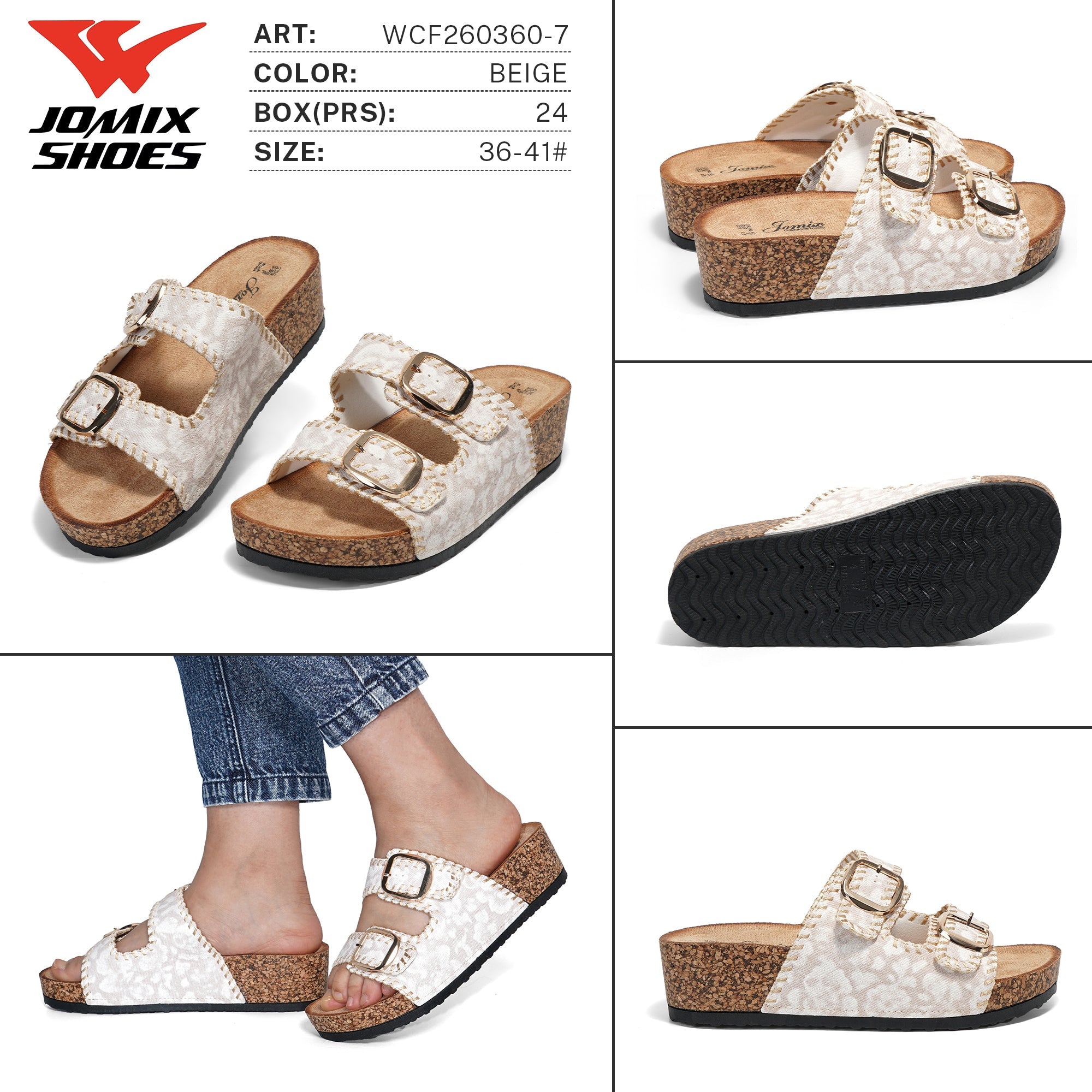 Ciabatte da Donna WCF260360 - 7 - Fornitura all'ingrosso di Ciabatte Donna da Jomix Shoes B2B