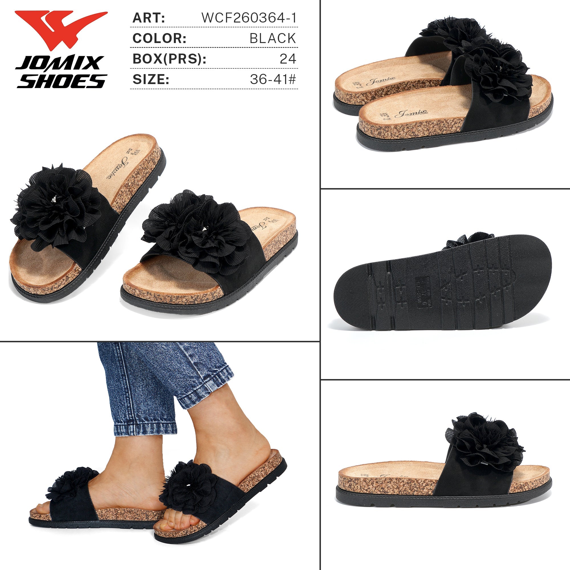 Ciabatte da Donna WCF260364 - 1 - Fornitura all'ingrosso di Ciabatte Donna da Jomix Shoes B2B