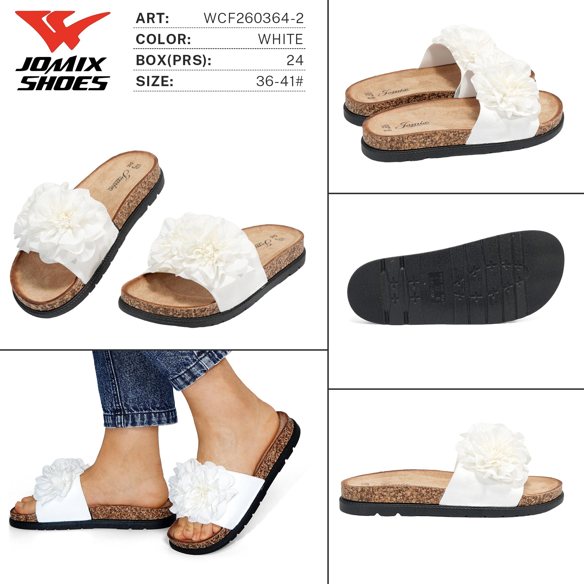 Ciabatte da Donna WCF260364 - 2 - Fornitura all'ingrosso di Ciabatte Donna da Jomix Shoes B2B