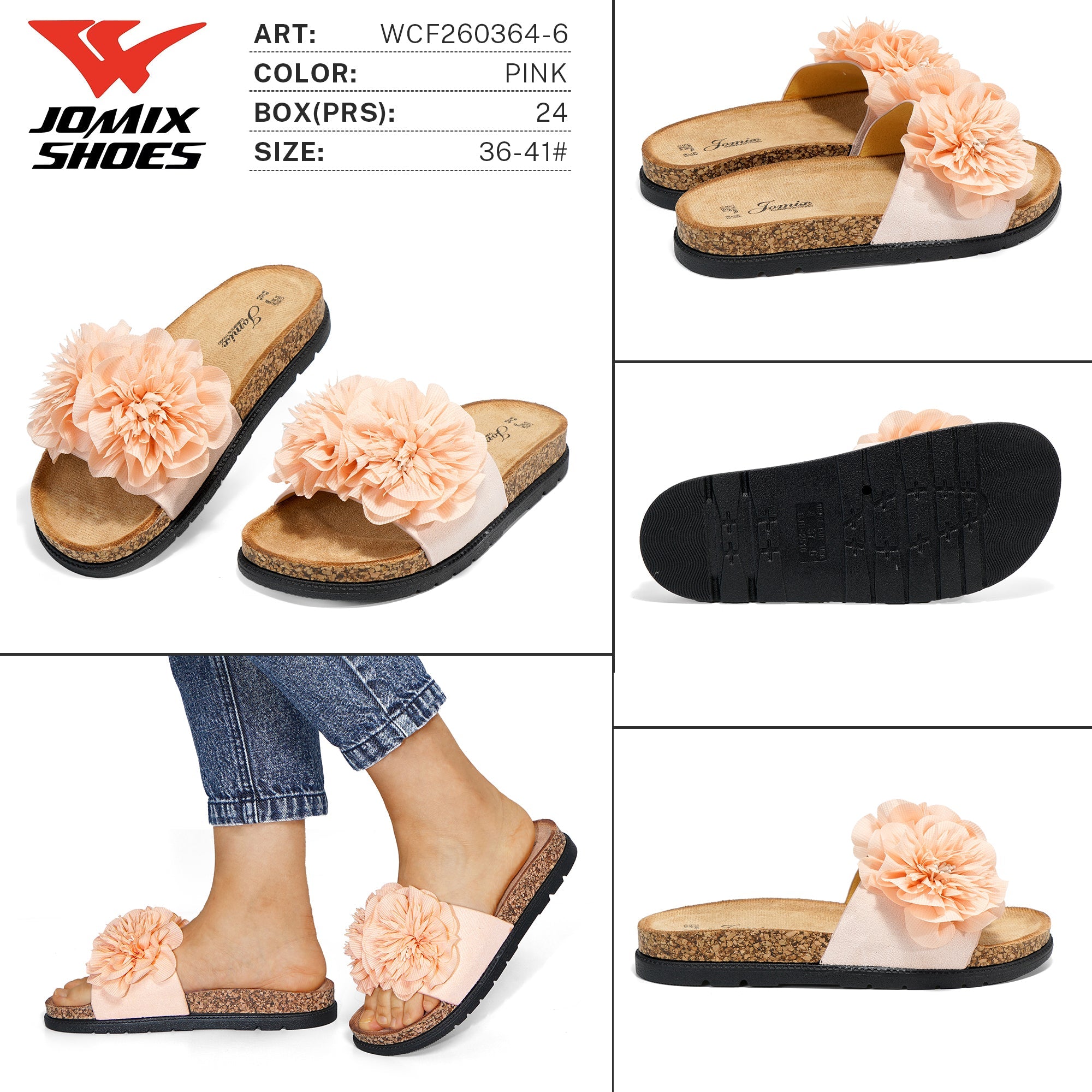 Ciabatte da Donna WCF260364 - 6 - Fornitura all'ingrosso di Ciabatte Donna da Jomix Shoes B2B