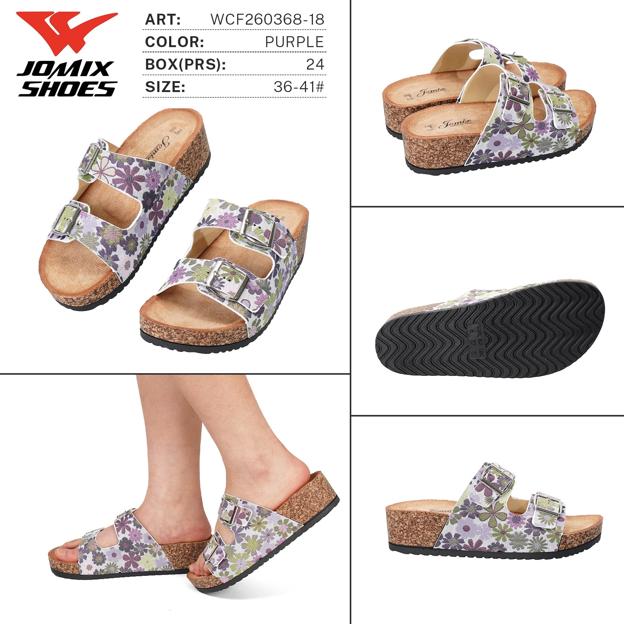 Ciabatte da Donna WCF260368 - 18 - Fornitura all'ingrosso di Ciabatte Donna da Jomix Shoes B2B