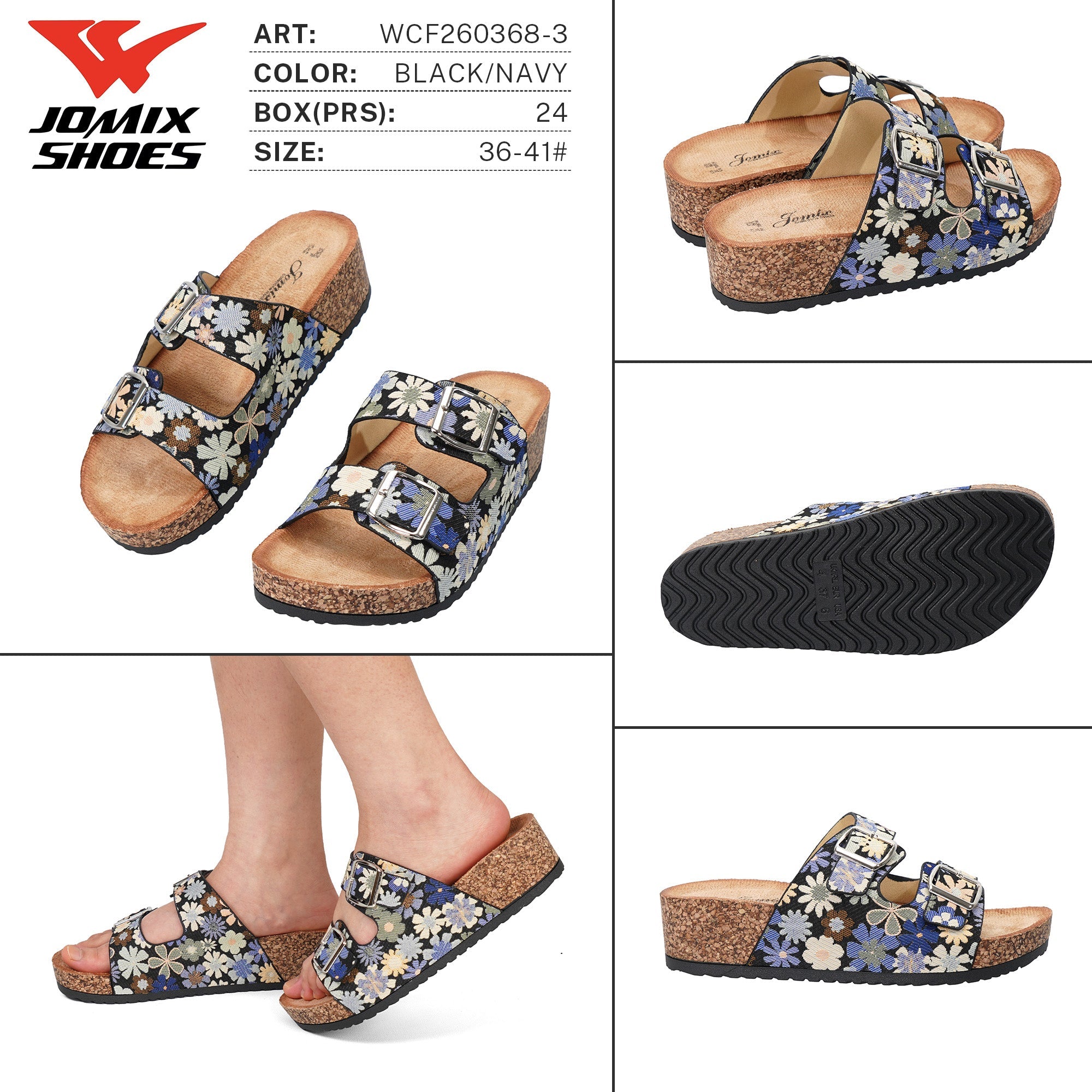 Ciabatte da Donna WCF260368 - 3 - Fornitura all'ingrosso di Ciabatte Donna da Jomix Shoes B2B