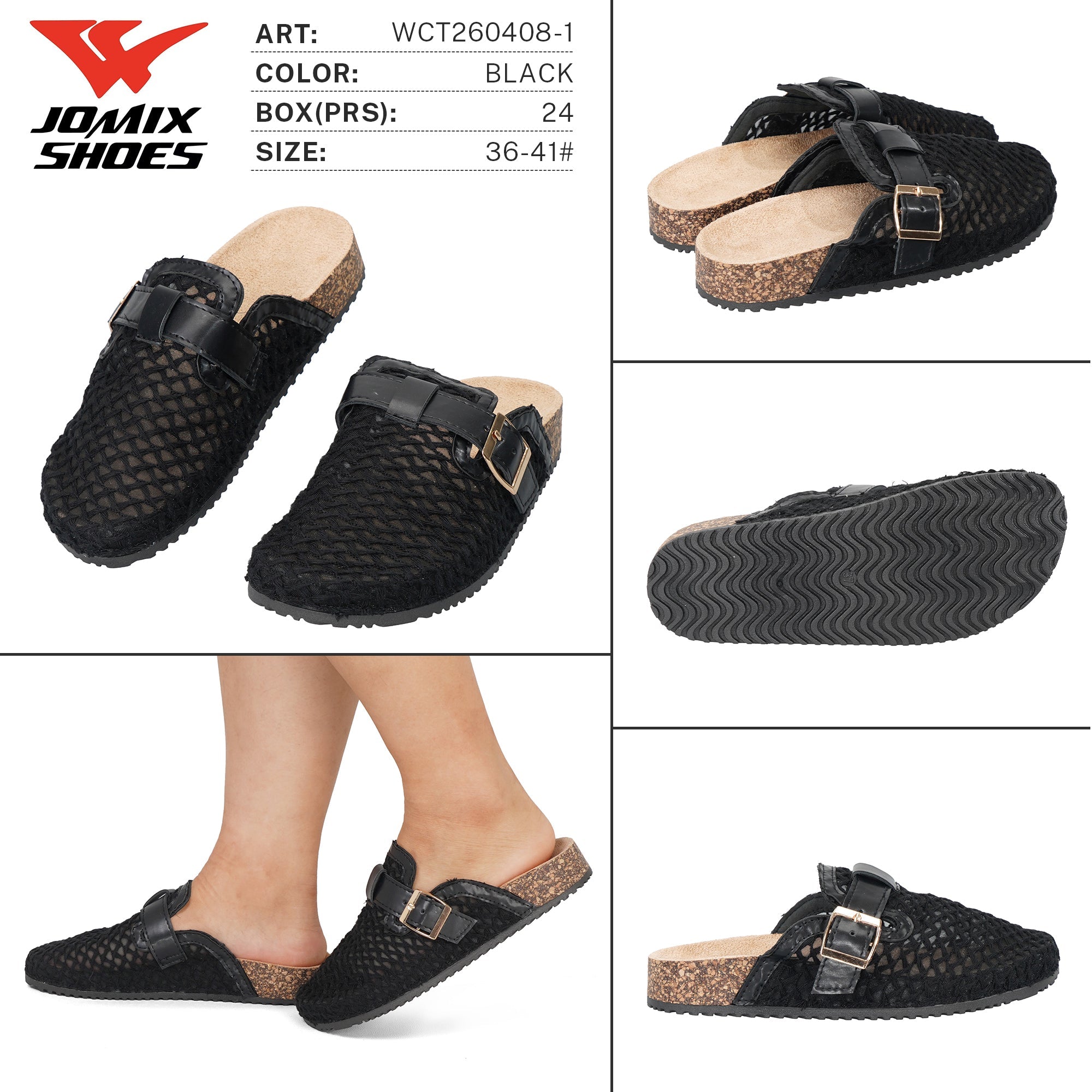 Ciabatte da Donna WCT260408 - 1 - Fornitura all'ingrosso di Ciabatte Donna da Jomix Shoes B2B