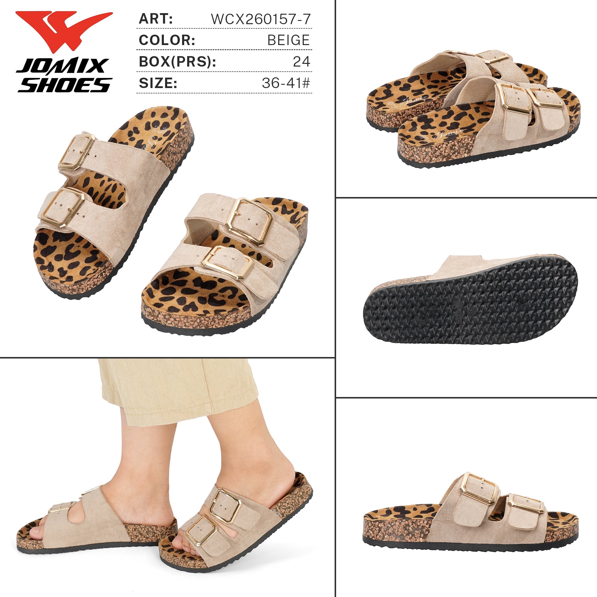 Ciabatte da Donna WCX260157 - 7 - Fornitura all'ingrosso di Ciabatte Donna da Jomix Shoes B2B