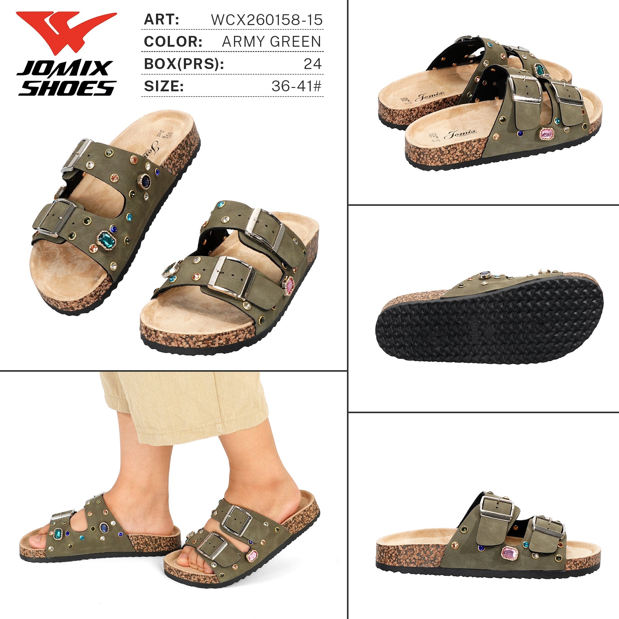 Ciabatte da Donna WCX260158 - 15 - Fornitura all'ingrosso di Ciabatte Donna da Jomix Shoes B2B