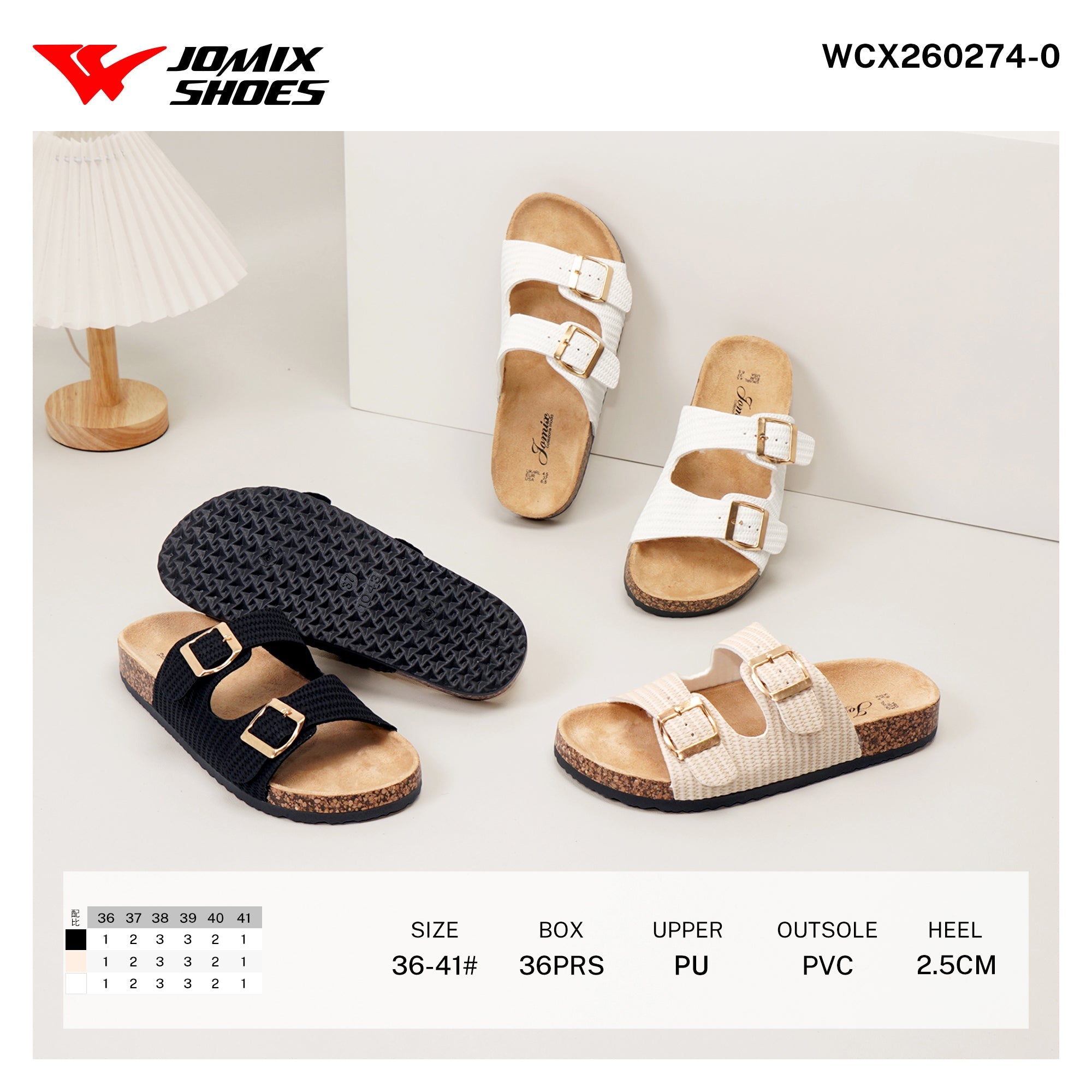Ciabatte da Donna WCX260274 - 0 - Fornitura all'ingrosso di Ciabatte Donna da Jomix Shoes B2B