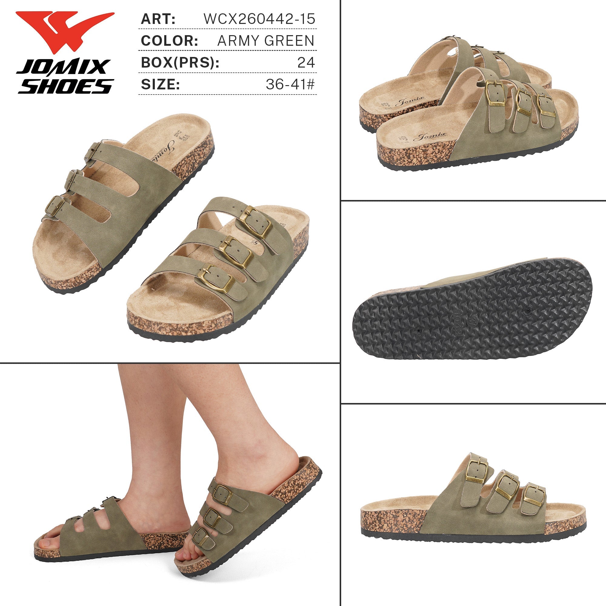 Ciabatte da Donna WCX260442 - 15 - Fornitura all'ingrosso di Ciabatte Donna da Jomix Shoes B2B