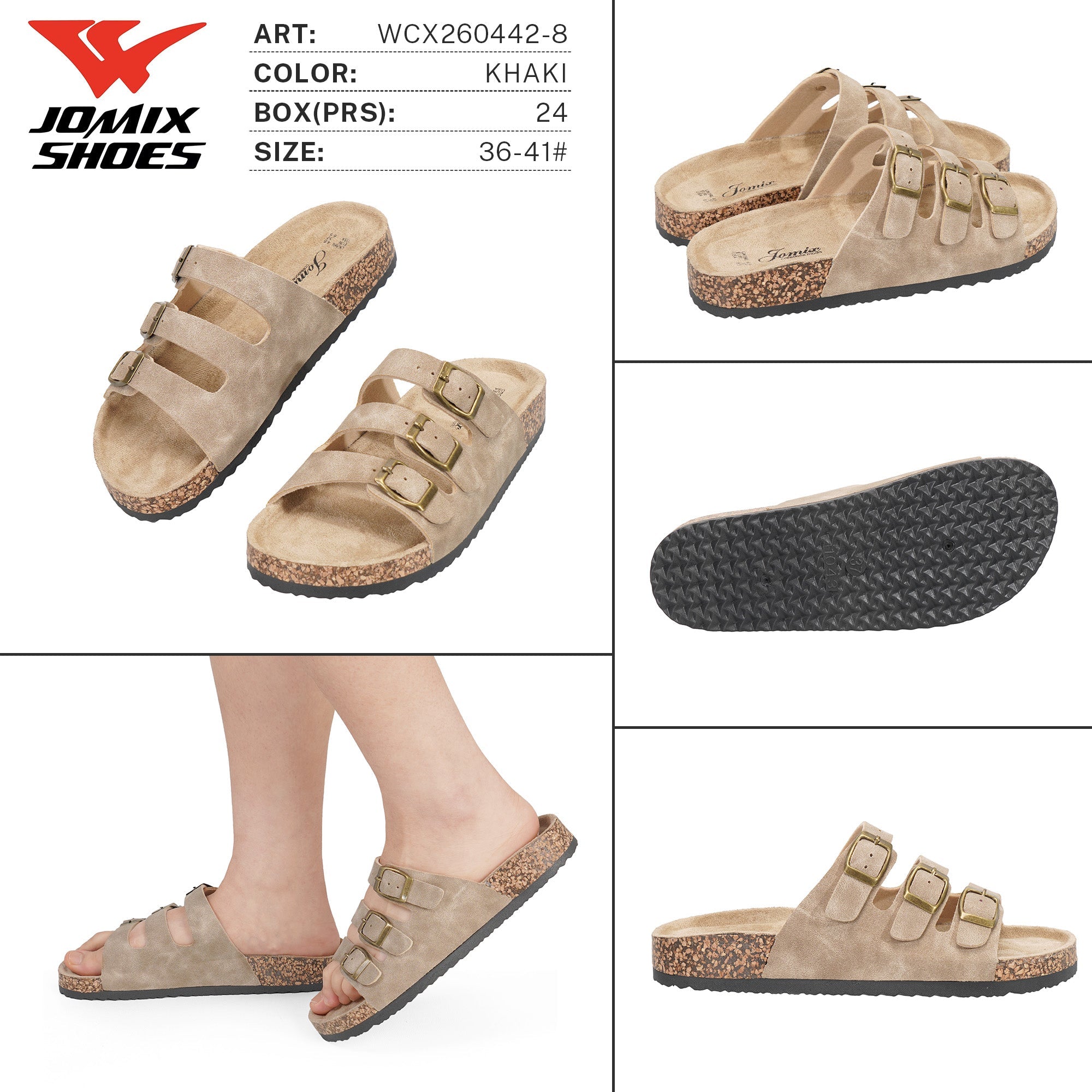 Ciabatte da Donna WCX260442 - 8 - Fornitura all'ingrosso di Ciabatte Donna da Jomix Shoes B2B