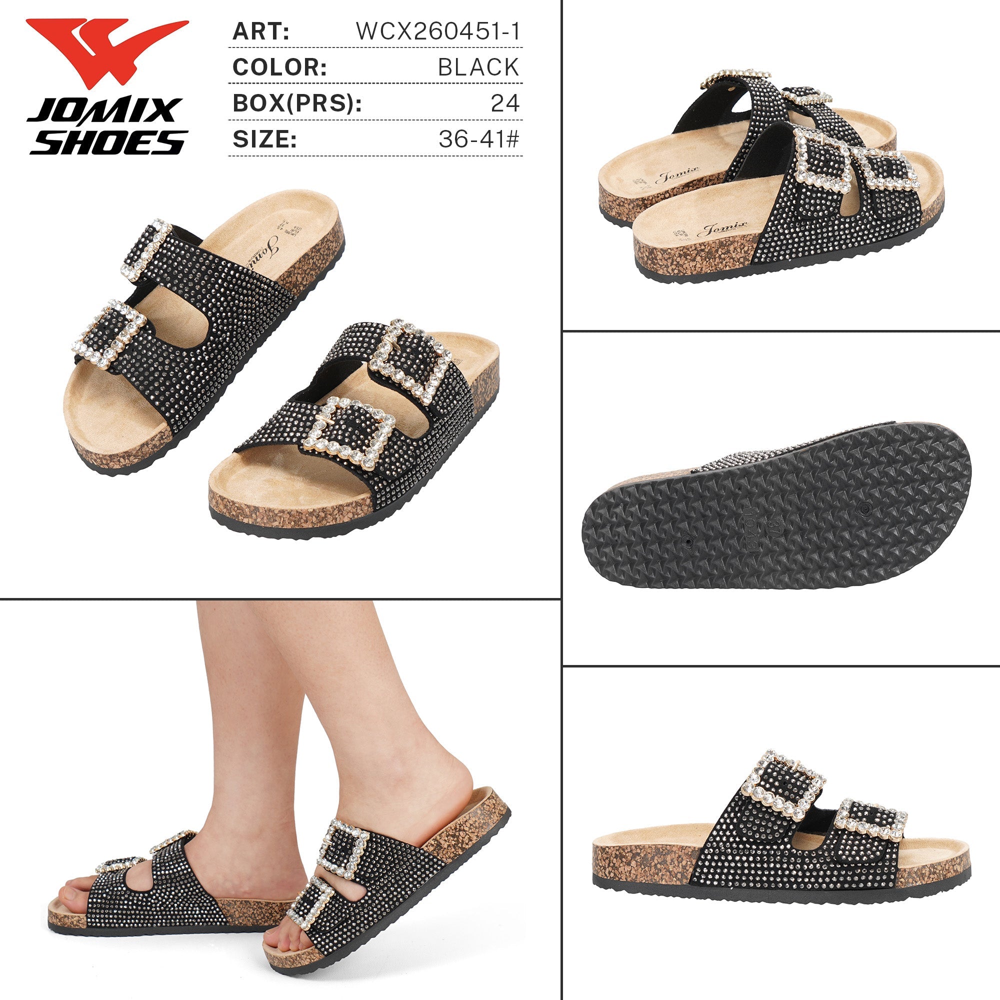 Ciabatte da Donna WCX260451 - 1 - Fornitura all'ingrosso di Ciabatte Donna da Jomix Shoes B2B