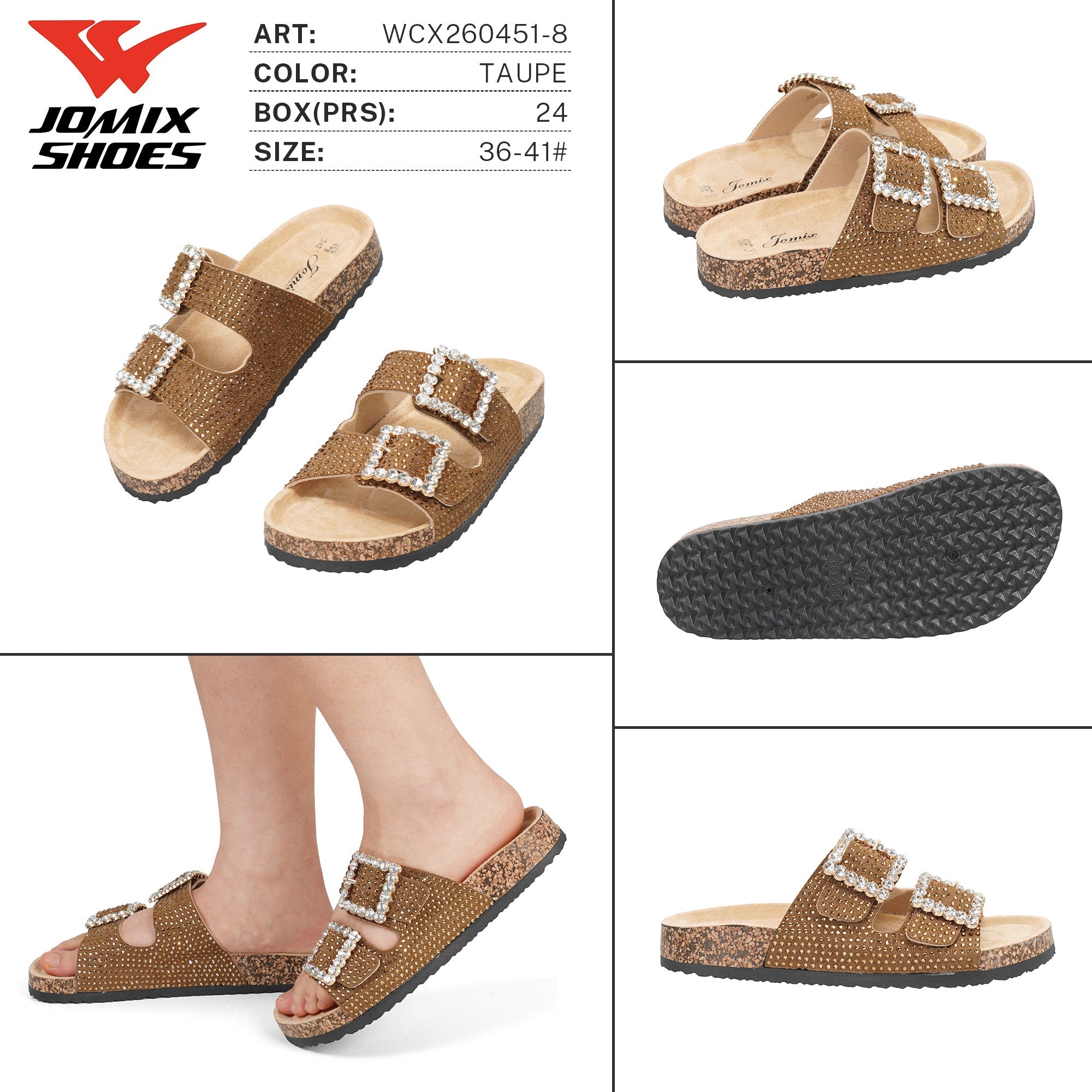 Ciabatte da Donna WCX260451 - 8 - Fornitura all'ingrosso di Ciabatte Donna da Jomix Shoes B2B