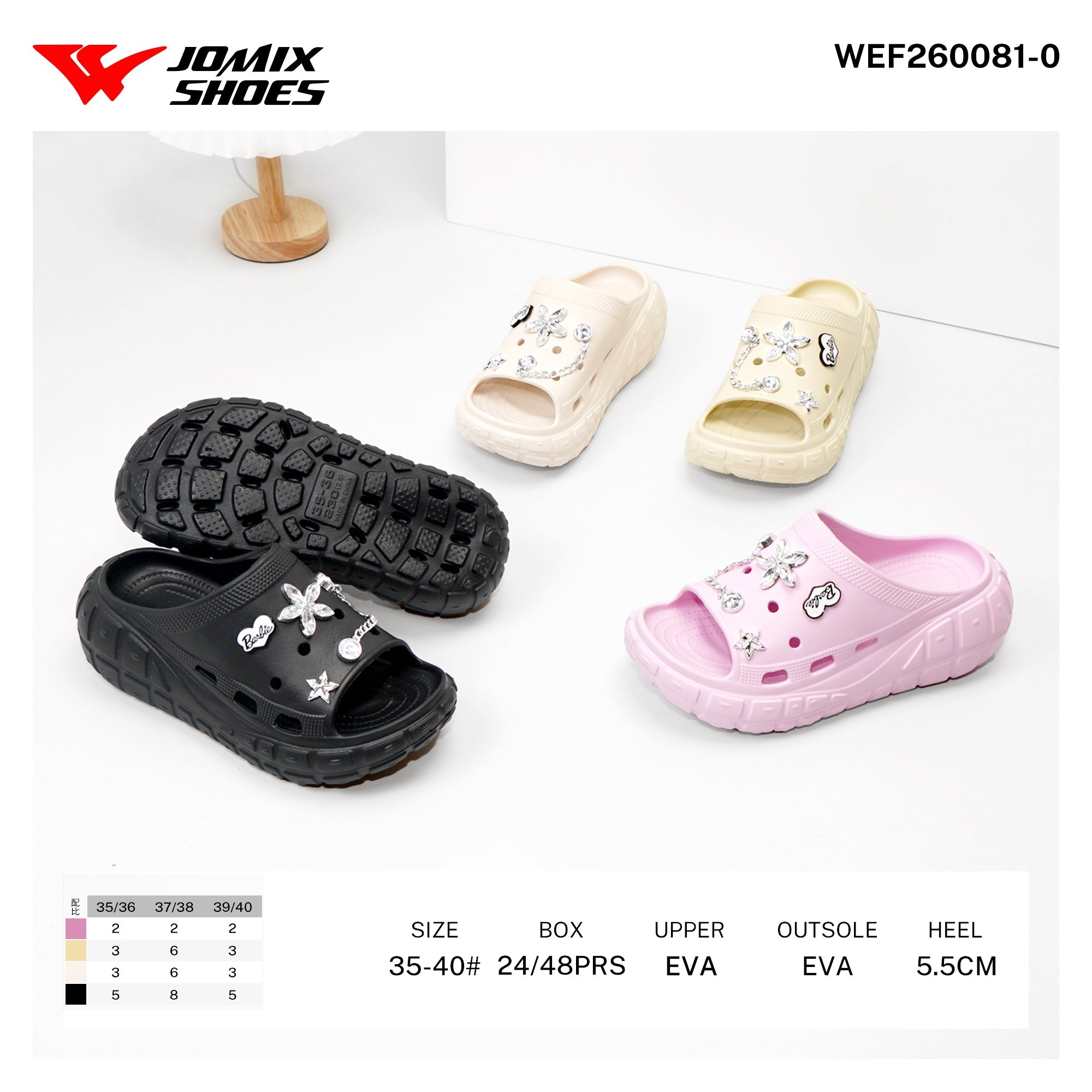 Ciabatte da Donna WEF260081 - 0 - Fornitura all'ingrosso di Ciabatte Donna da Jomix Shoes B2B