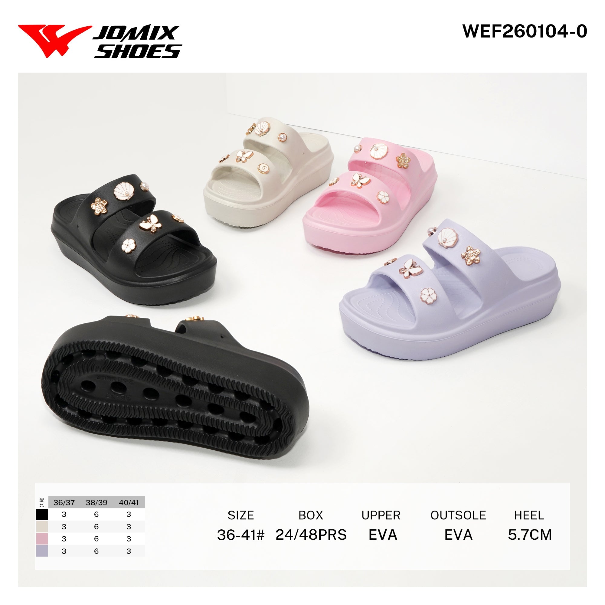 Ciabatte da Donna WEF260104 - 0 - Fornitura all'ingrosso di Ciabatte Donna da Jomix Shoes B2B