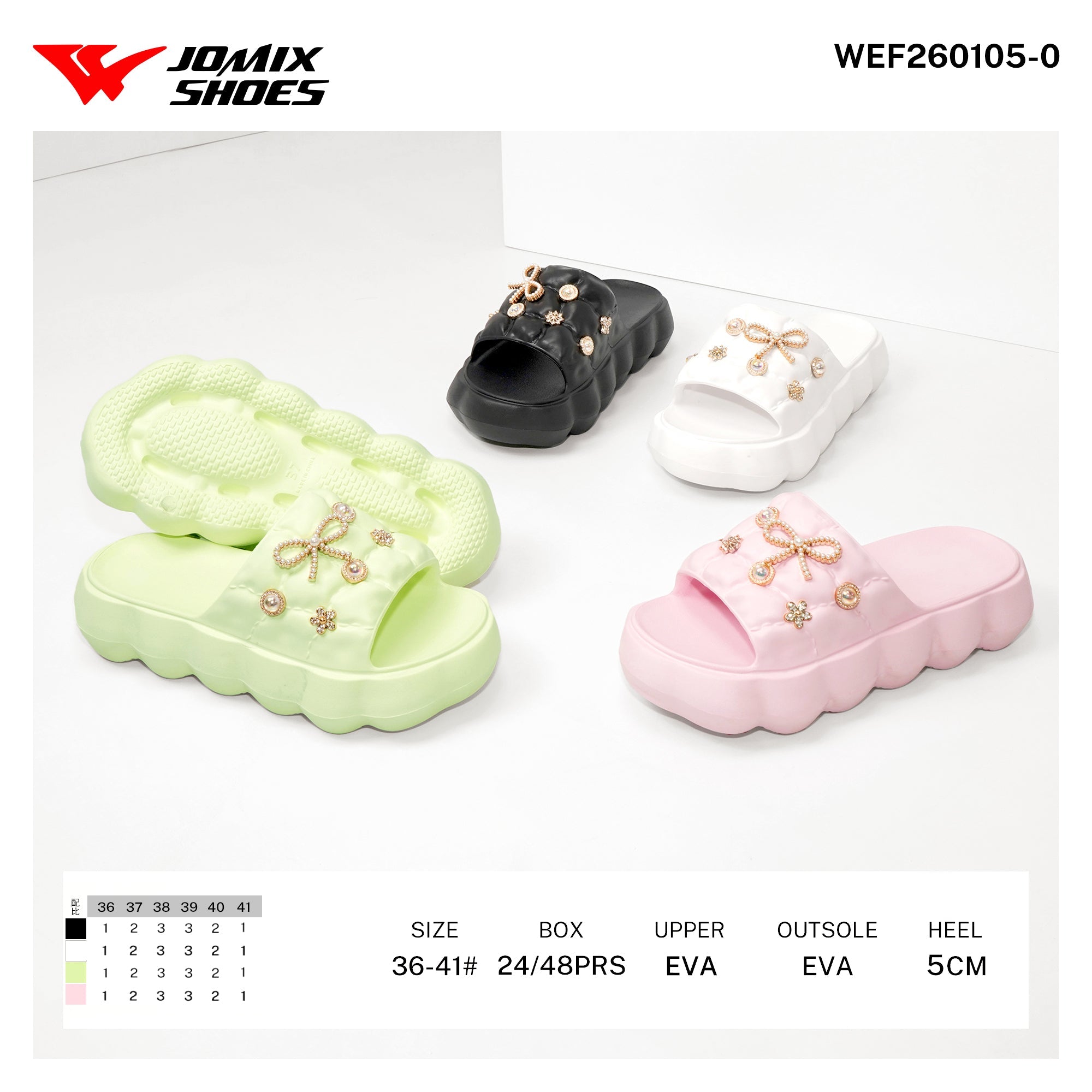 Ciabatte da Donna WEF260105 - 0 - Fornitura all'ingrosso di Ciabatte Donna da Jomix Shoes B2B