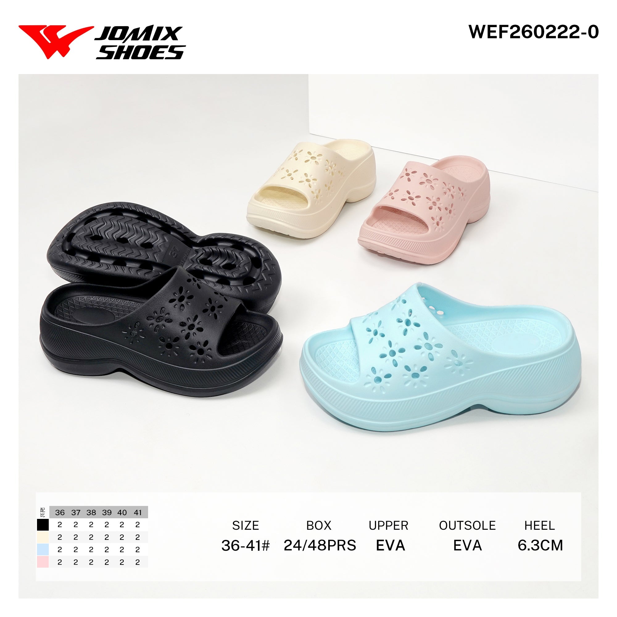 Ciabatte da Donna WEF260222 - 0 - Fornitura all'ingrosso di Ciabatte Donna da Jomix Shoes B2B