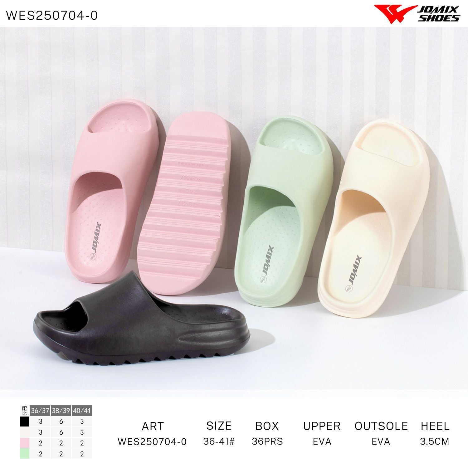 Ciabatte Da Donna WES250704 - 0 - Fornitura all'ingrosso di Ciabatte Donna da Jomix Shoes B2B