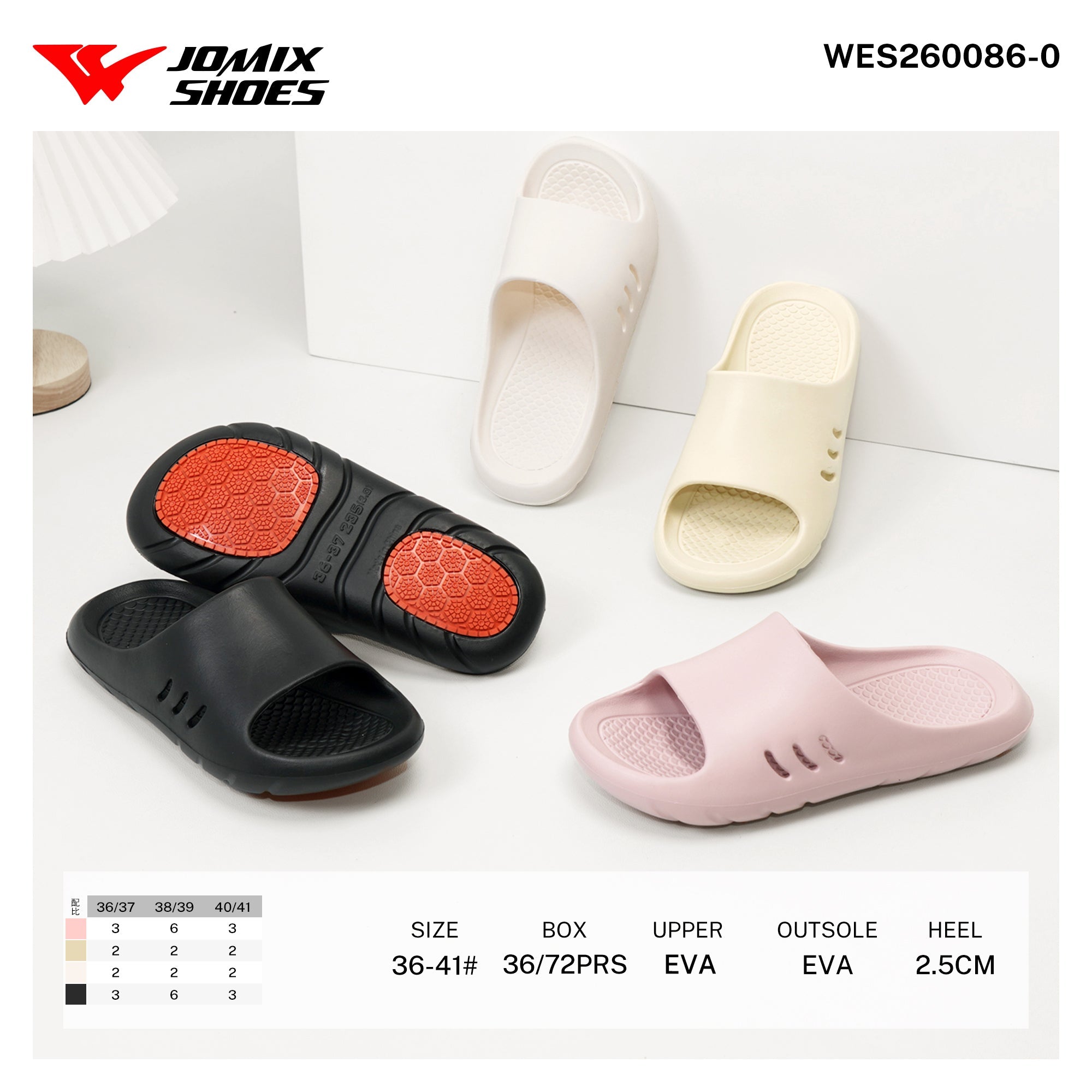 Ciabatte da Donna WES260086 - 0 - Fornitura all'ingrosso di Ciabatte Donna da Jomix Shoes B2B