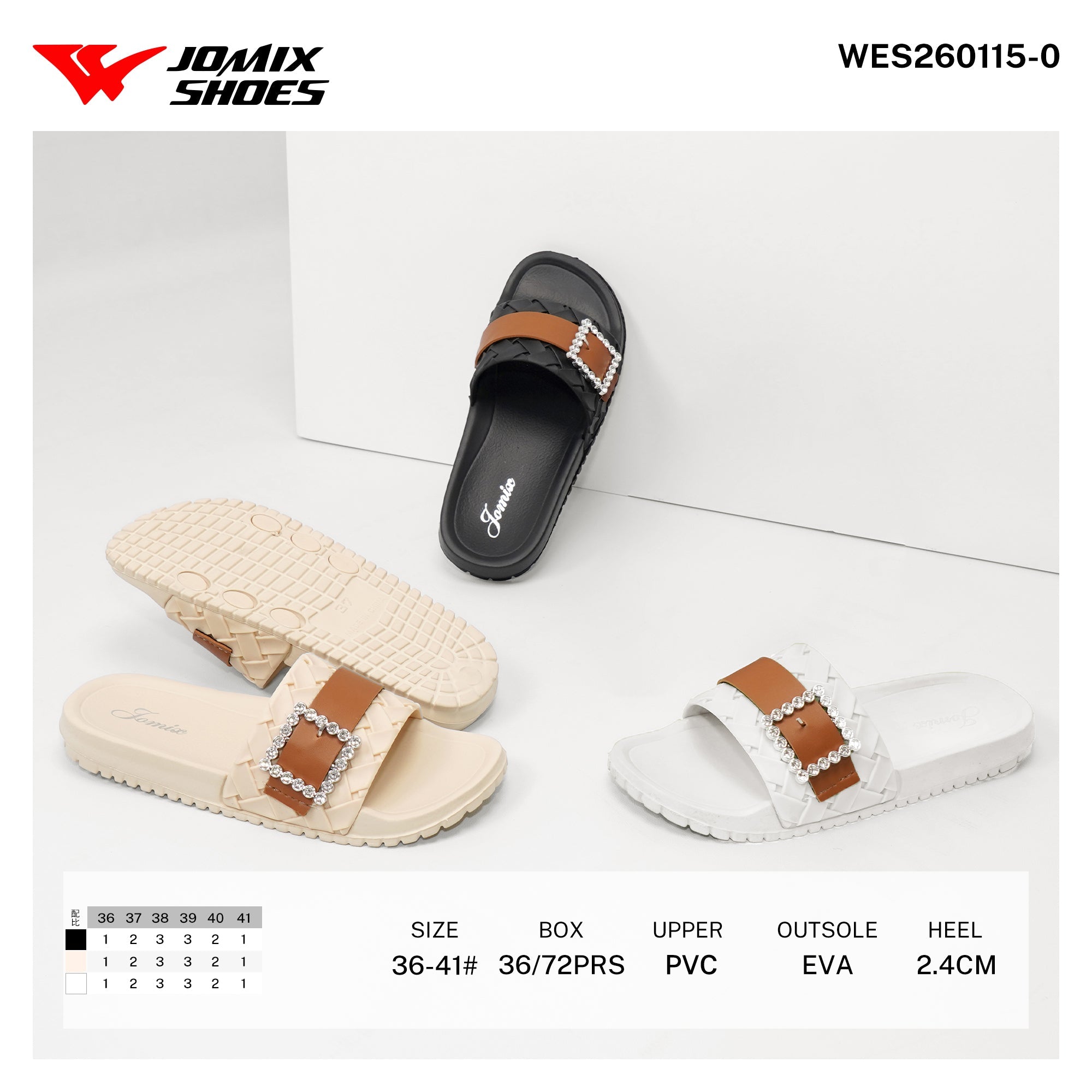 Ciabatte da Donna WES260115 - 0 - Fornitura all'ingrosso di Ciabatte Donna da Jomix Shoes B2B