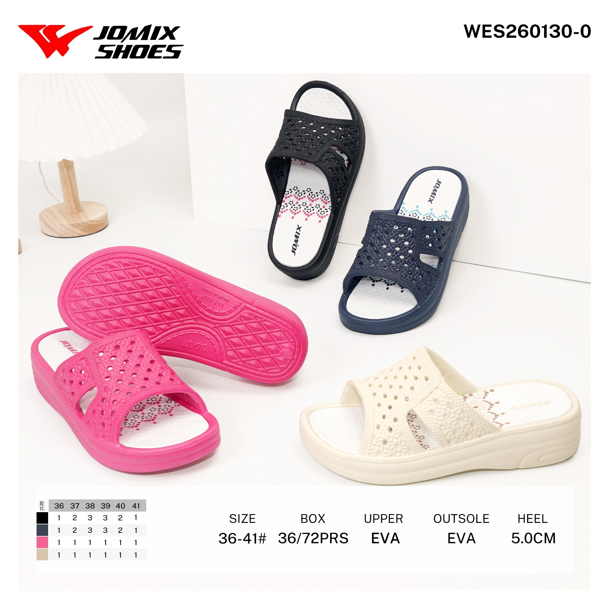 Ciabatte da Donna WES260130 - 0 - Fornitura all'ingrosso di Ciabatte Donna da Jomix Shoes B2B