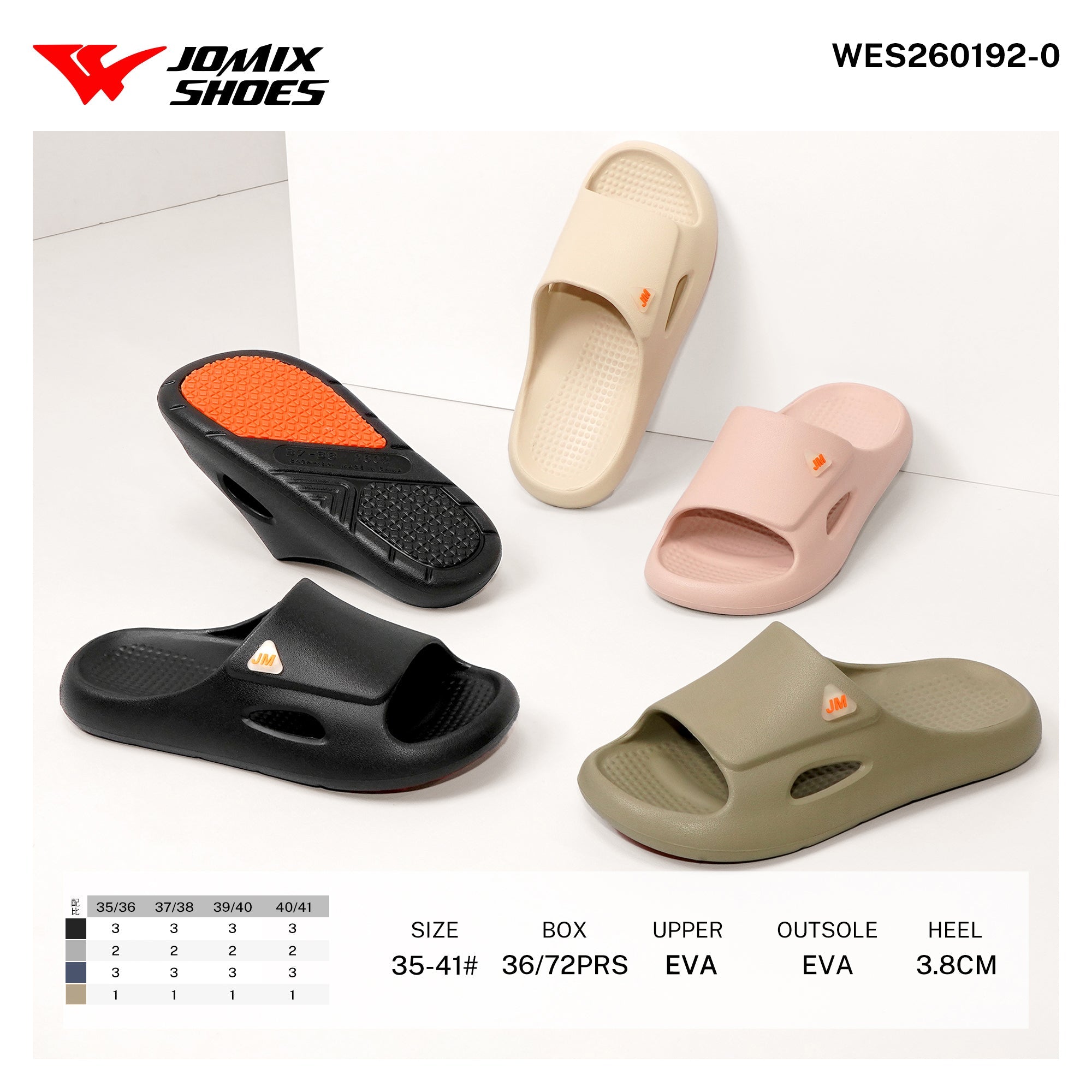 Ciabatte da Donna WES260192 - 0 - Fornitura all'ingrosso di Ciabatte Donna da Jomix Shoes B2B