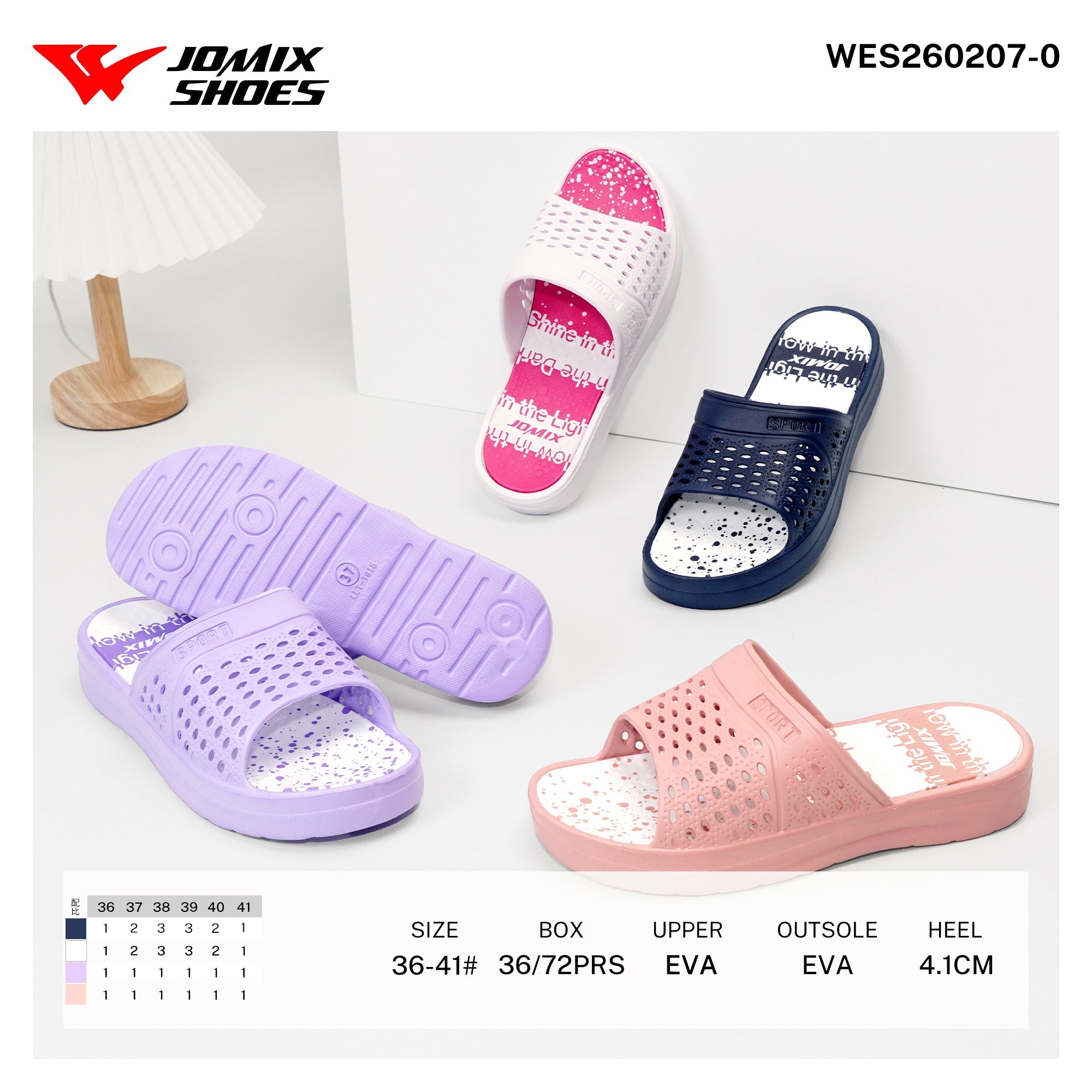 Ciabatte da Donna WES260207 - 0 - Fornitura all'ingrosso di Ciabatte Donna da Jomix Shoes B2B