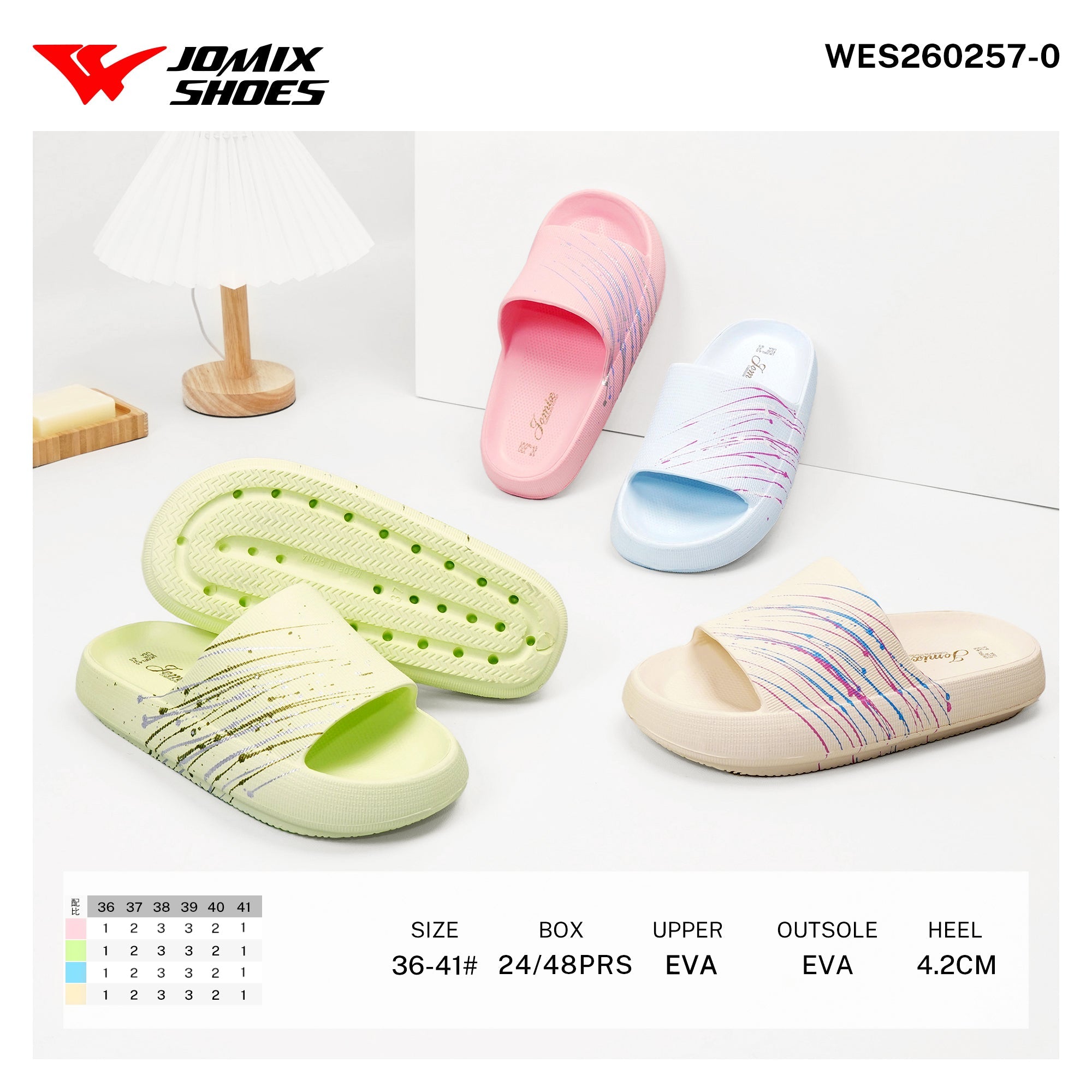 Ciabatte da Donna WES260257 - 0 - Fornitura all'ingrosso di Ciabatte Donna da Jomix Shoes B2B