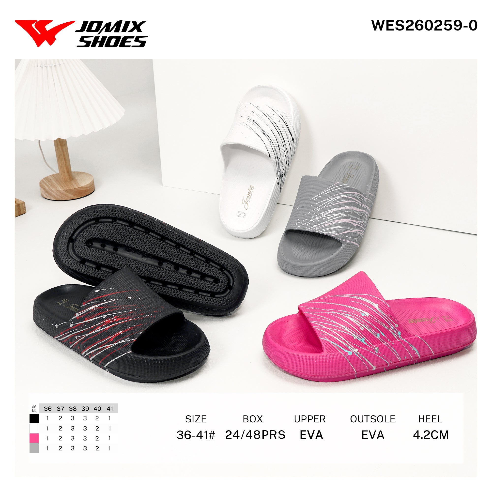 Ciabatte da Donna WES260259 - 0 - Fornitura all'ingrosso di Ciabatte Donna da Jomix Shoes B2B