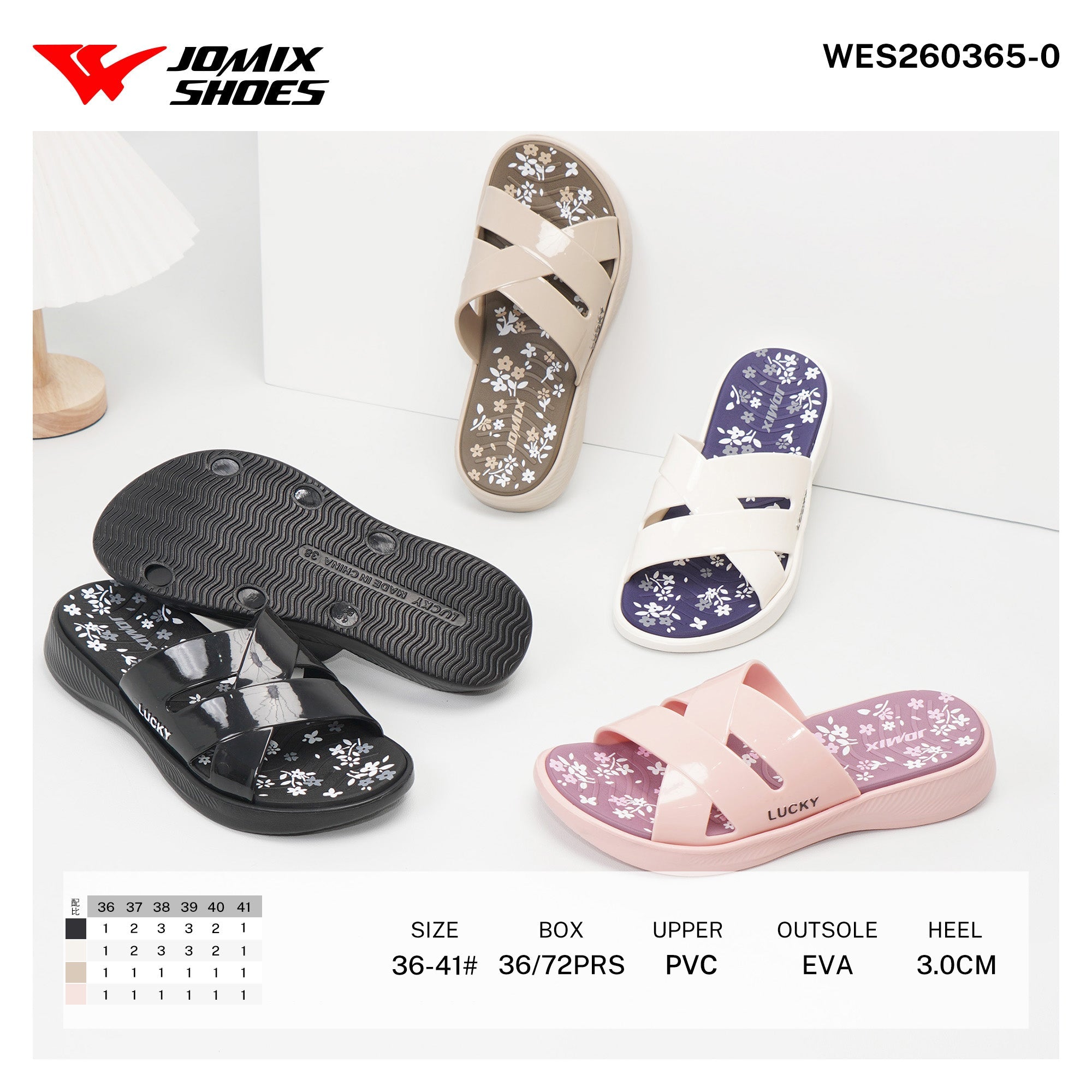 Ciabatte da Donna WES260365 - 0 - Fornitura all'ingrosso di Ciabatte Donna da Jomix Shoes B2B