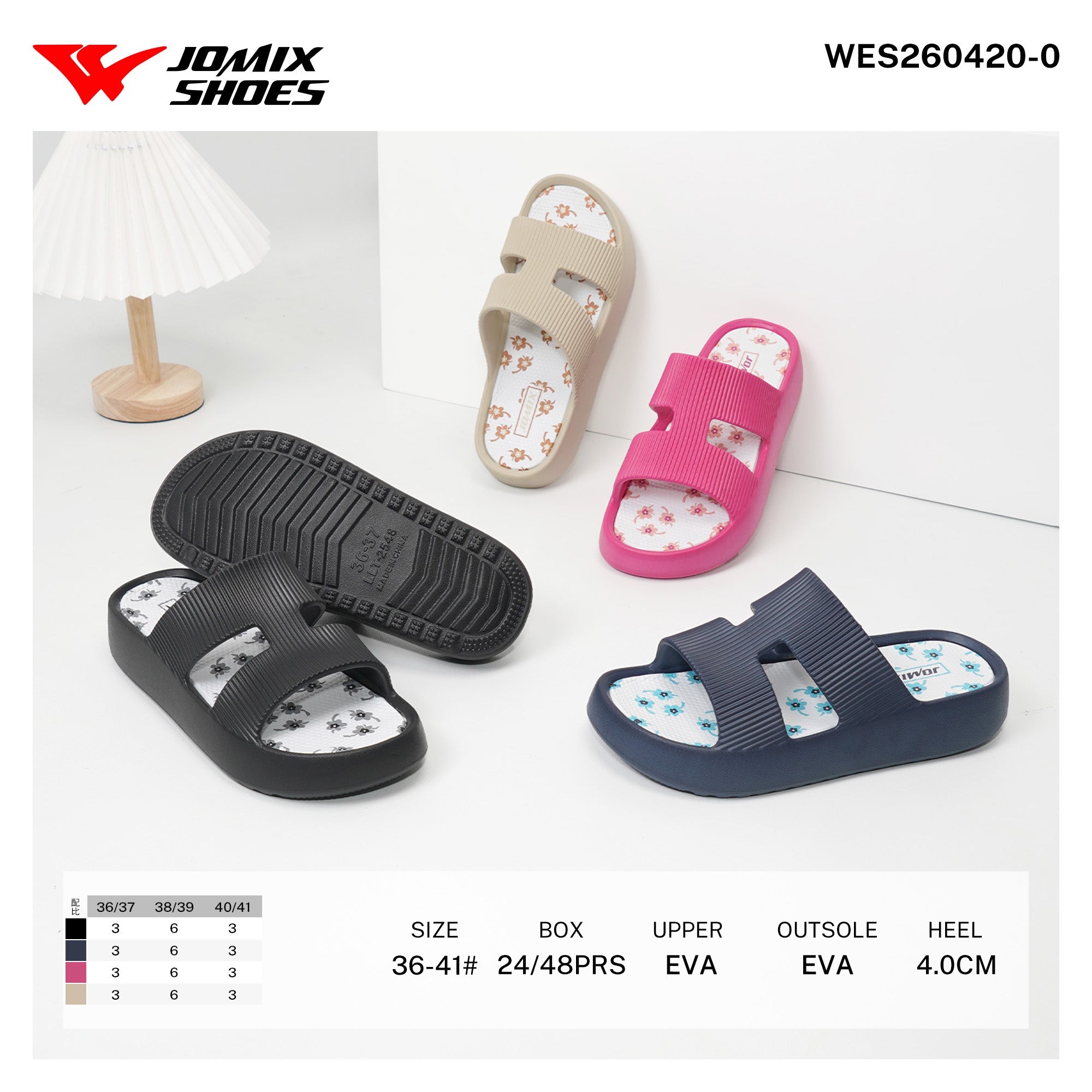 Ciabatte da Donna WES260420-0 - Fornitura all'ingrosso di Ciabatte Donna da Jomix Shoes B2B