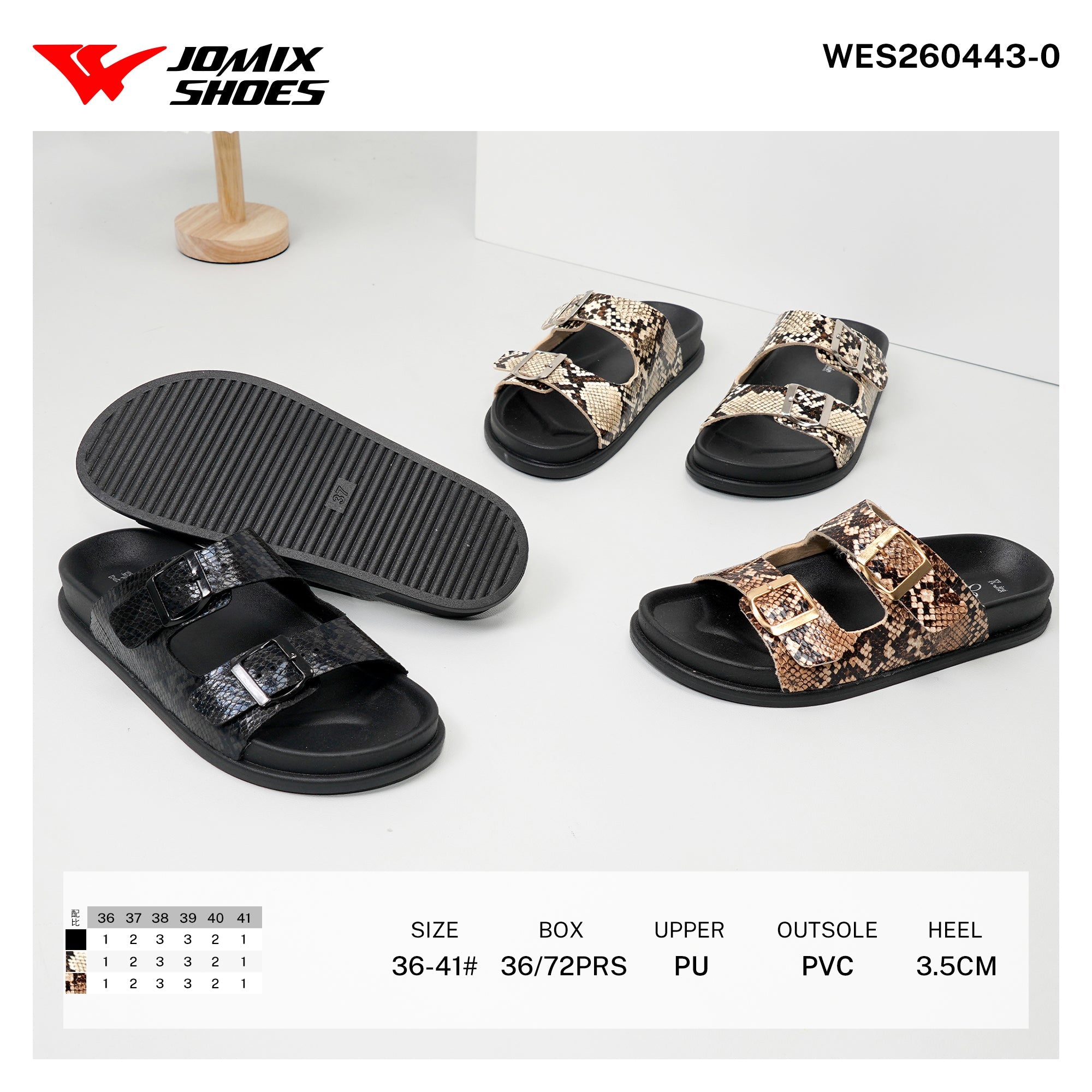 Ciabatte da Donna WES260443 - 0 - Fornitura all'ingrosso di Ciabatte Donna da Jomix Shoes B2B