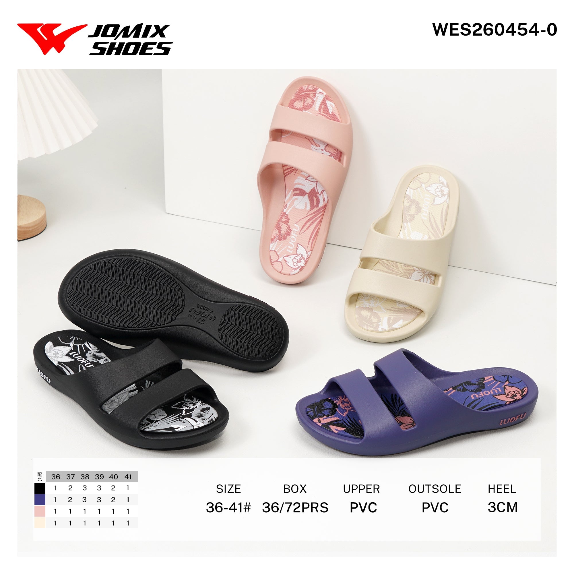 Ciabatte da Donna WES260454 - 0 - Fornitura all'ingrosso di Ciabatte Donna da Jomix Shoes B2B