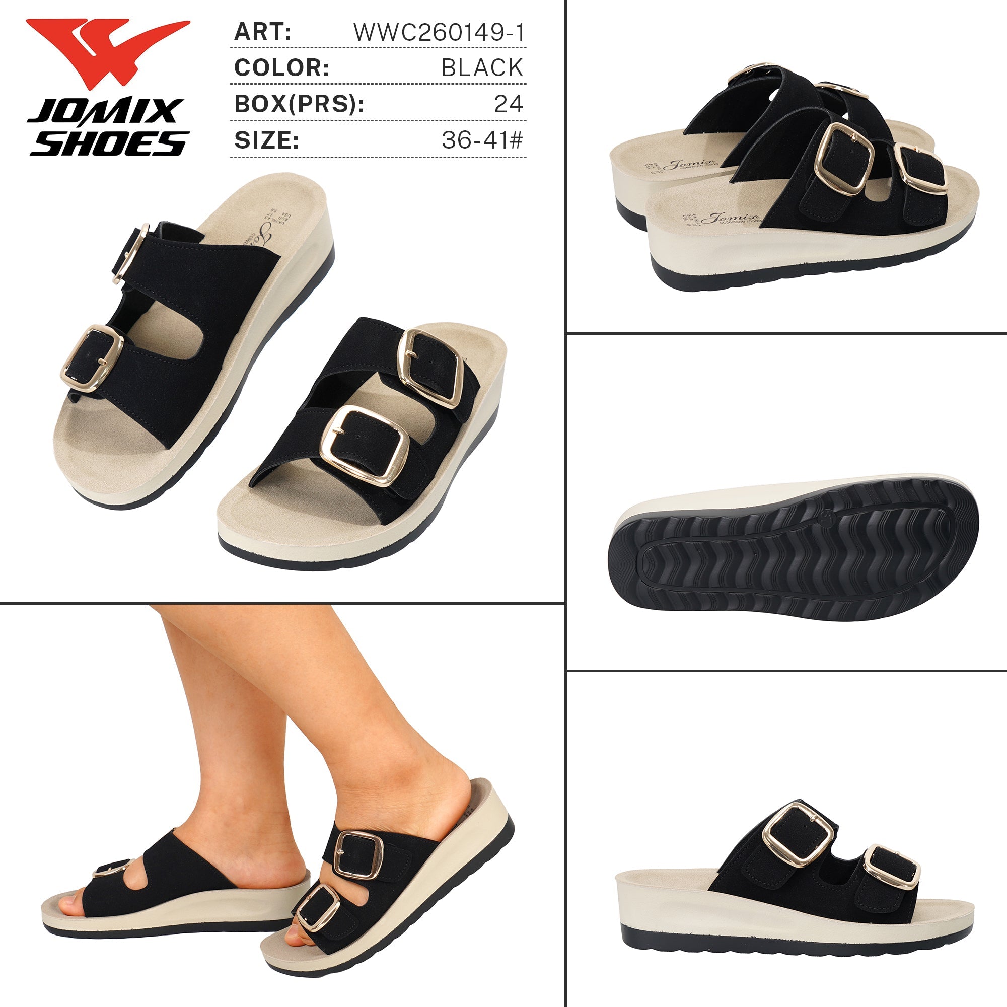 Ciabatte da Donna WWC260149 - 1 - Fornitura all'ingrosso di Ciabatte Donna da Jomix Shoes B2B