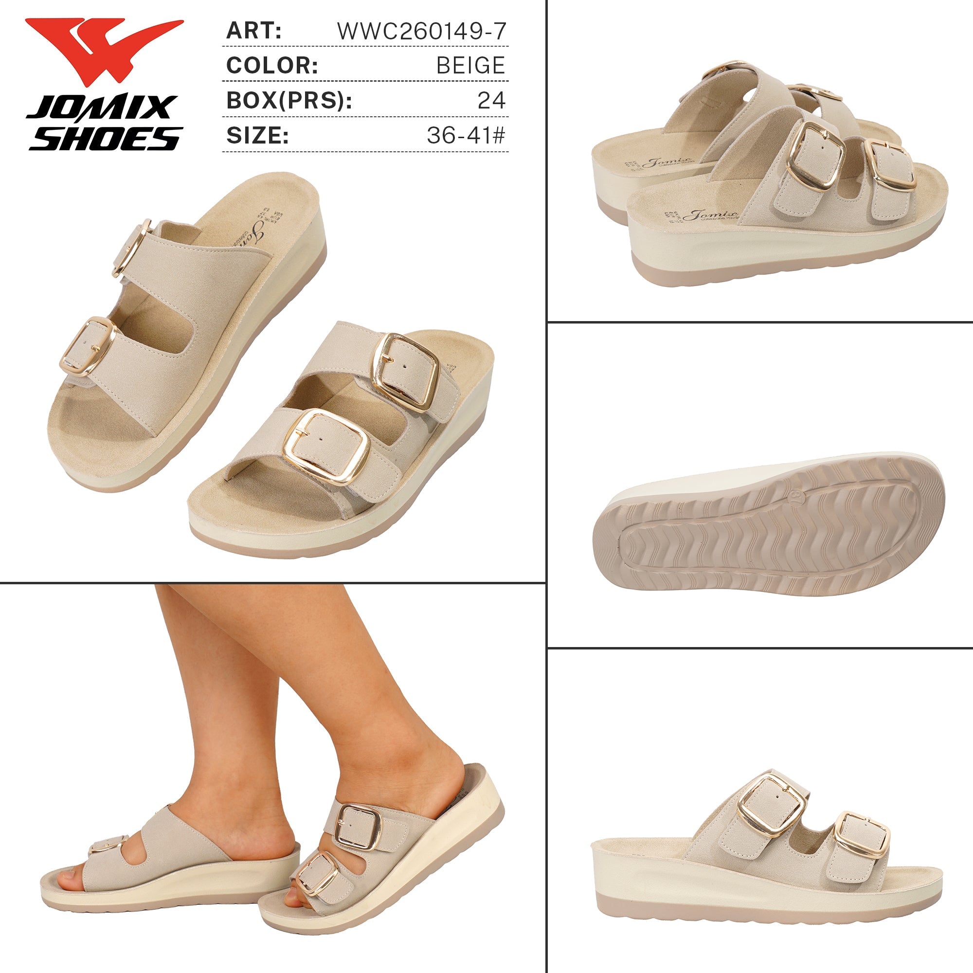 Ciabatte da Donna WWC260149 - 7 - Fornitura all'ingrosso di Ciabatte Donna da Jomix Shoes B2B