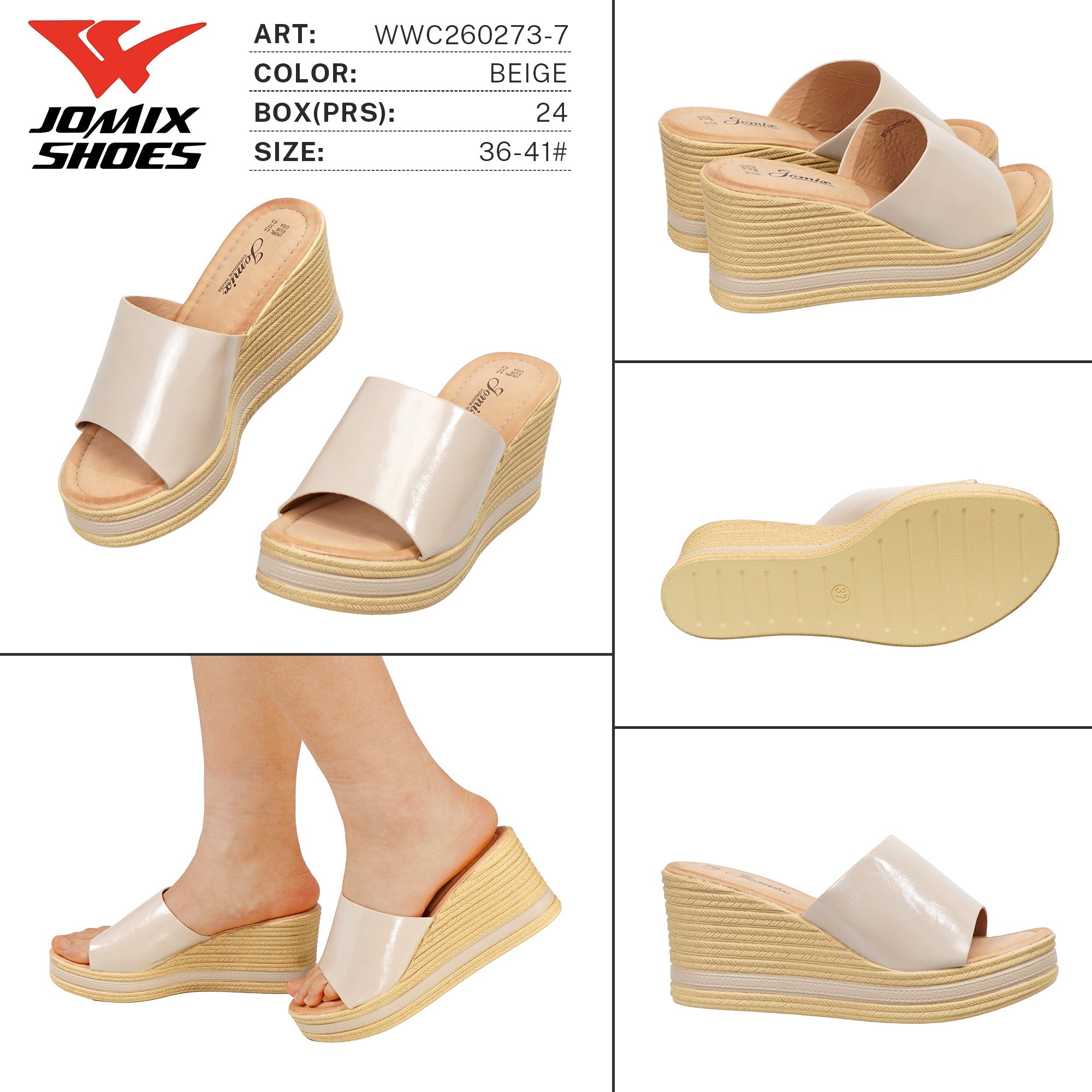 Ciabatte da Donna WWC260273 - 7 - Fornitura all'ingrosso di Ciabatte Donna da Jomix Shoes B2B