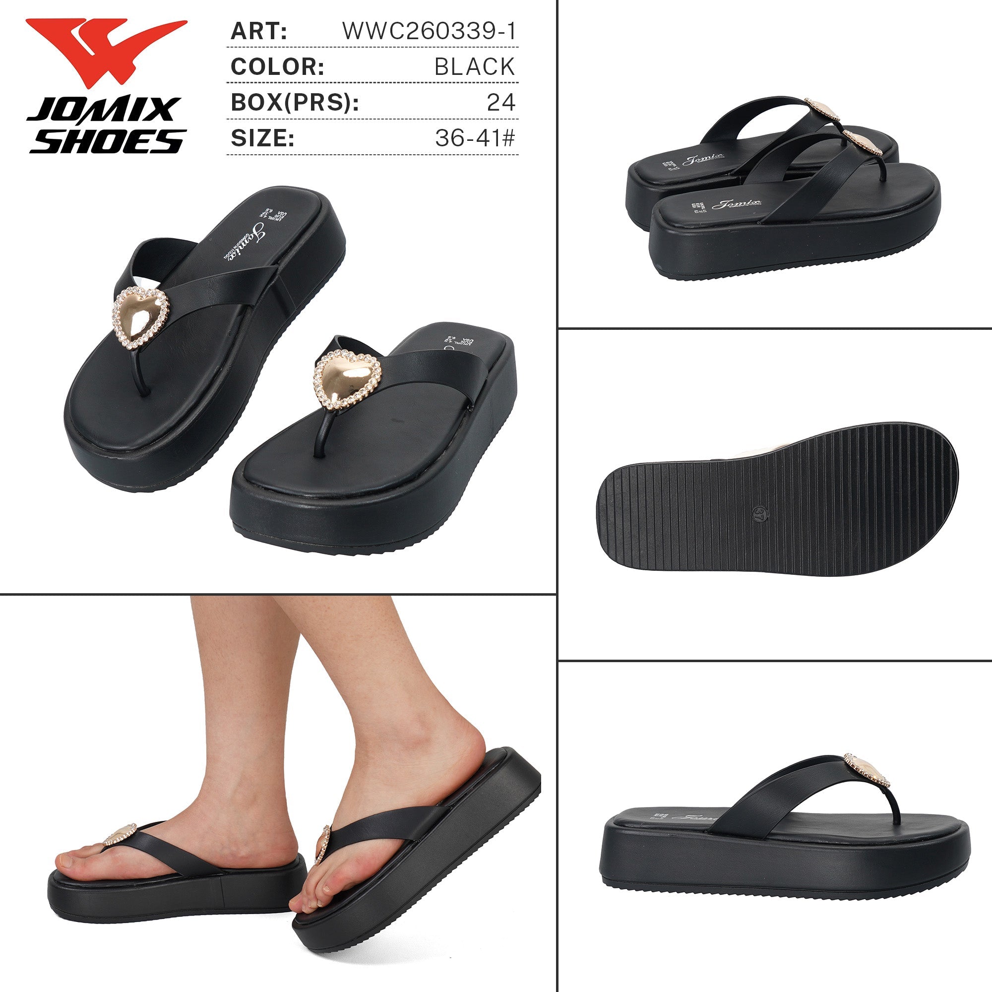 Ciabatte da Donna WWC260339 - 1 - Fornitura all'ingrosso di Ciabatte Donna da Jomix Shoes B2B