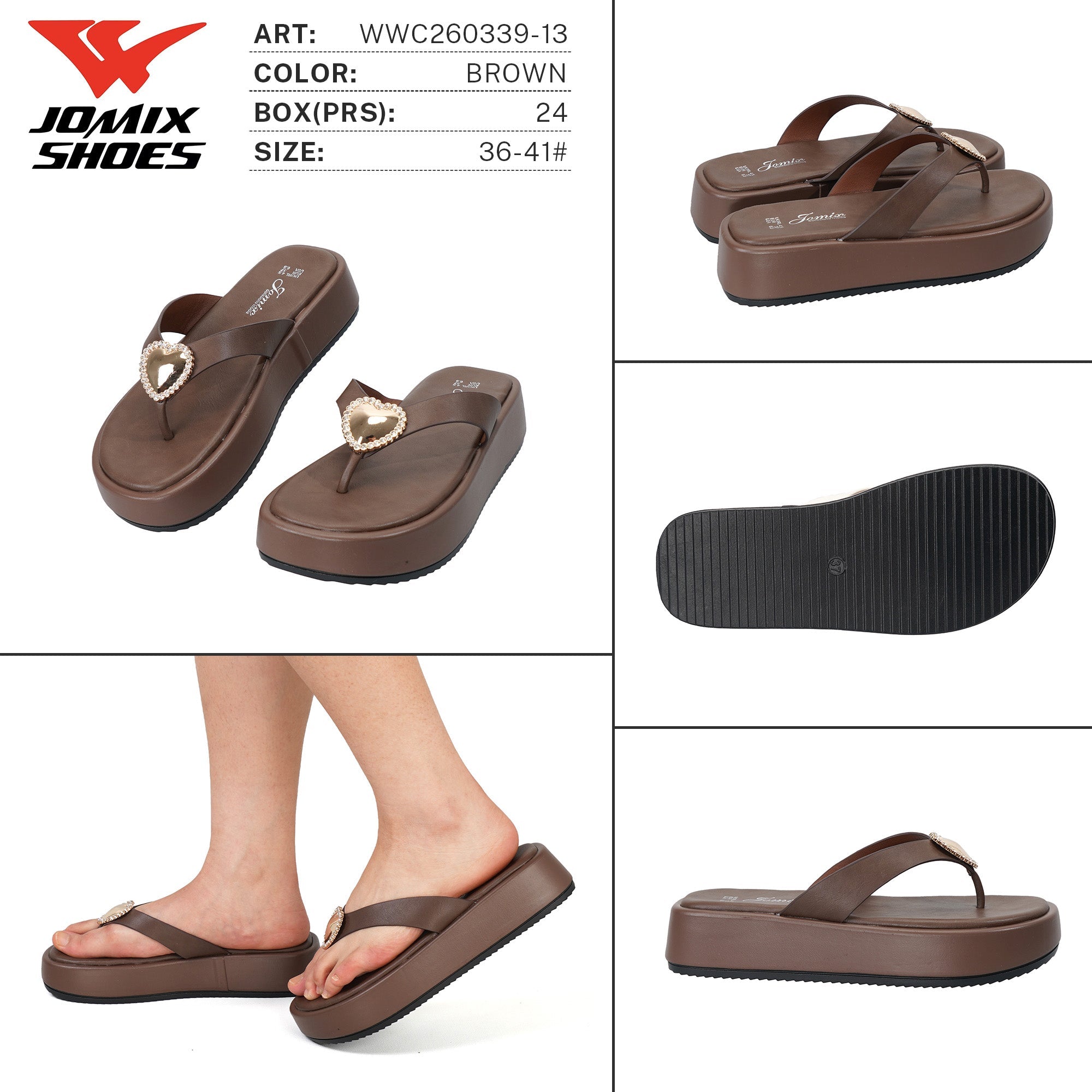 Ciabatte da Donna WWC260339 - 13 - Fornitura all'ingrosso di Ciabatte Donna da Jomix Shoes B2B