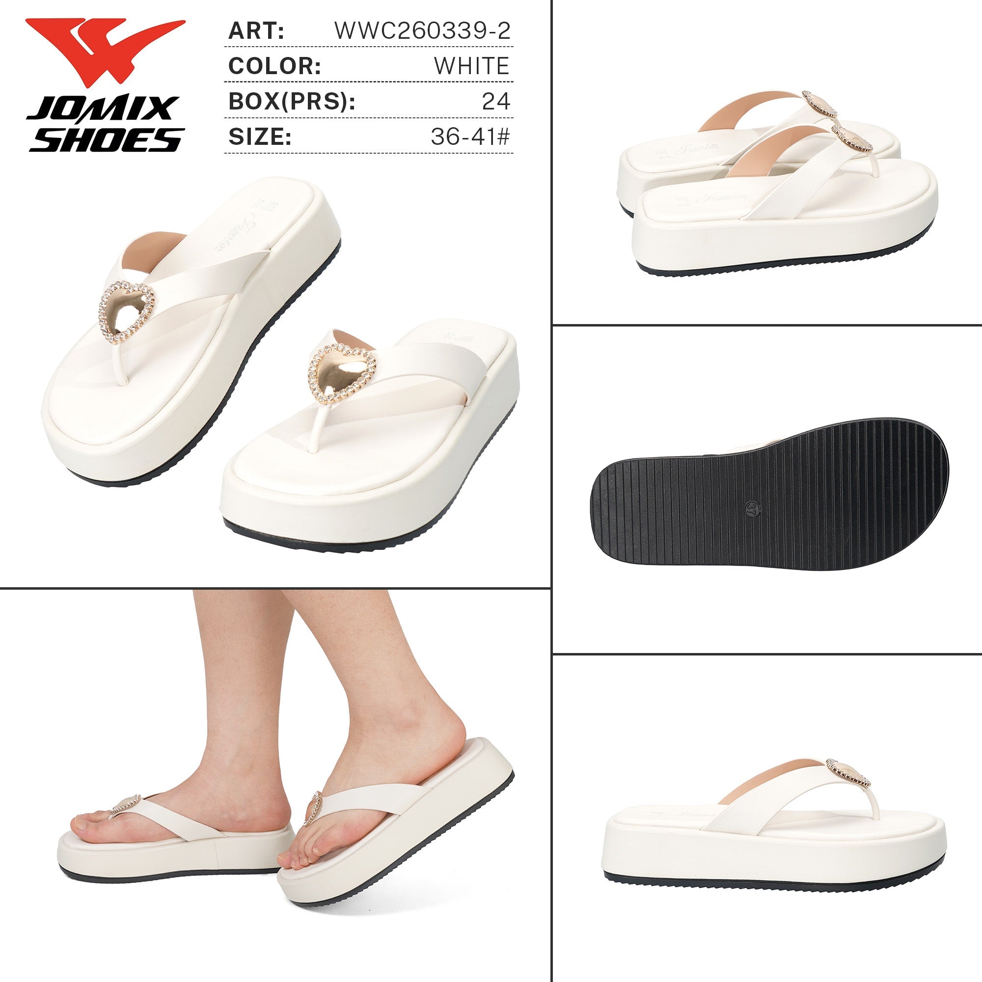 Ciabatte da Donna WWC260339 - 2 - Fornitura all'ingrosso di Ciabatte Donna da Jomix Shoes B2B