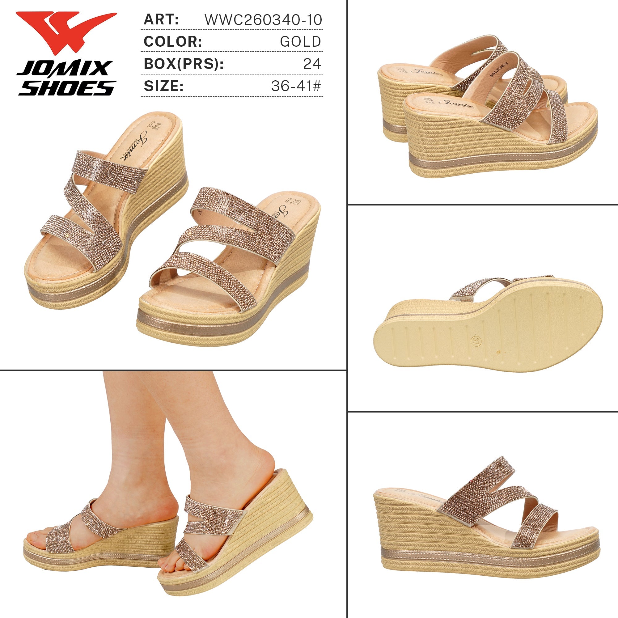 Ciabatte da Donna WWC260340-10 - Fornitura all'ingrosso di Ciabatte Donna da Jomix Shoes B2B