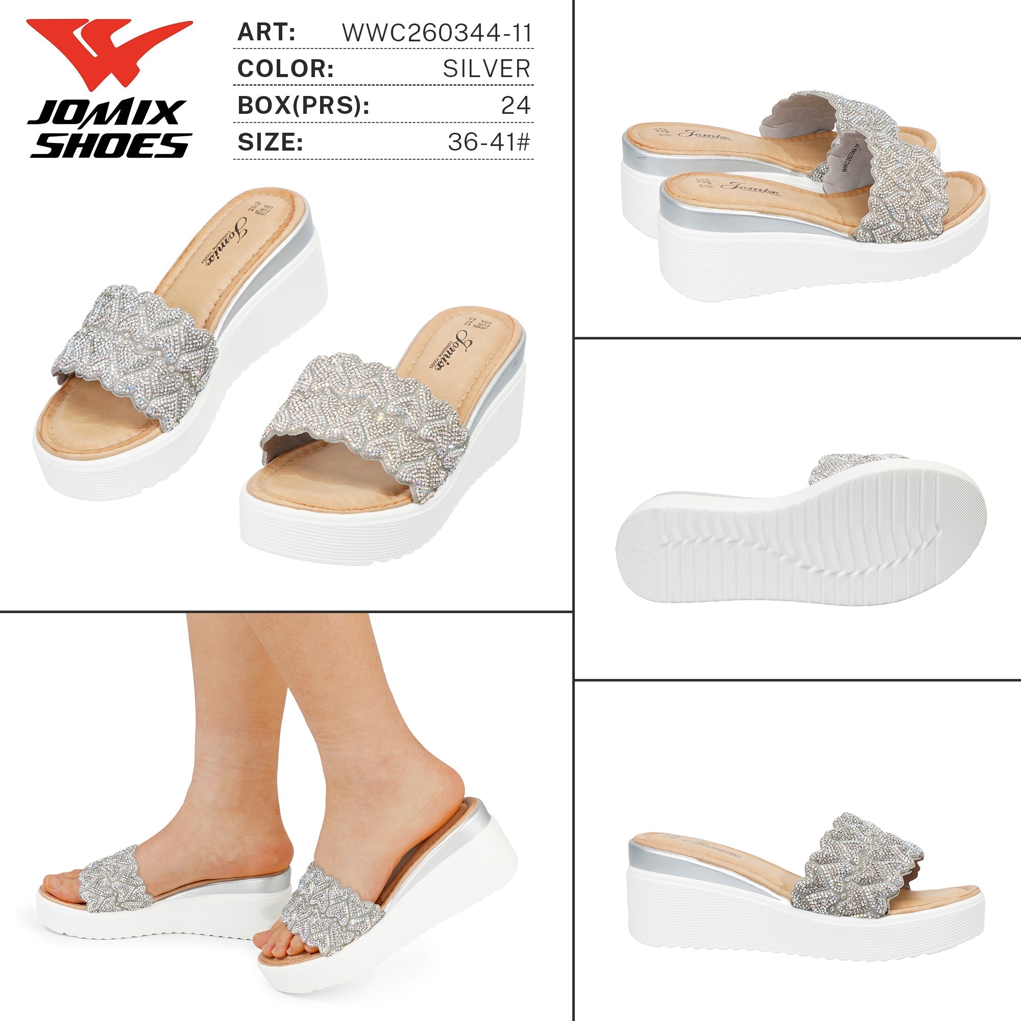 Ciabatte da Donna WWC260344 - 11 - Fornitura all'ingrosso di Ciabatte Donna da Jomix Shoes B2B