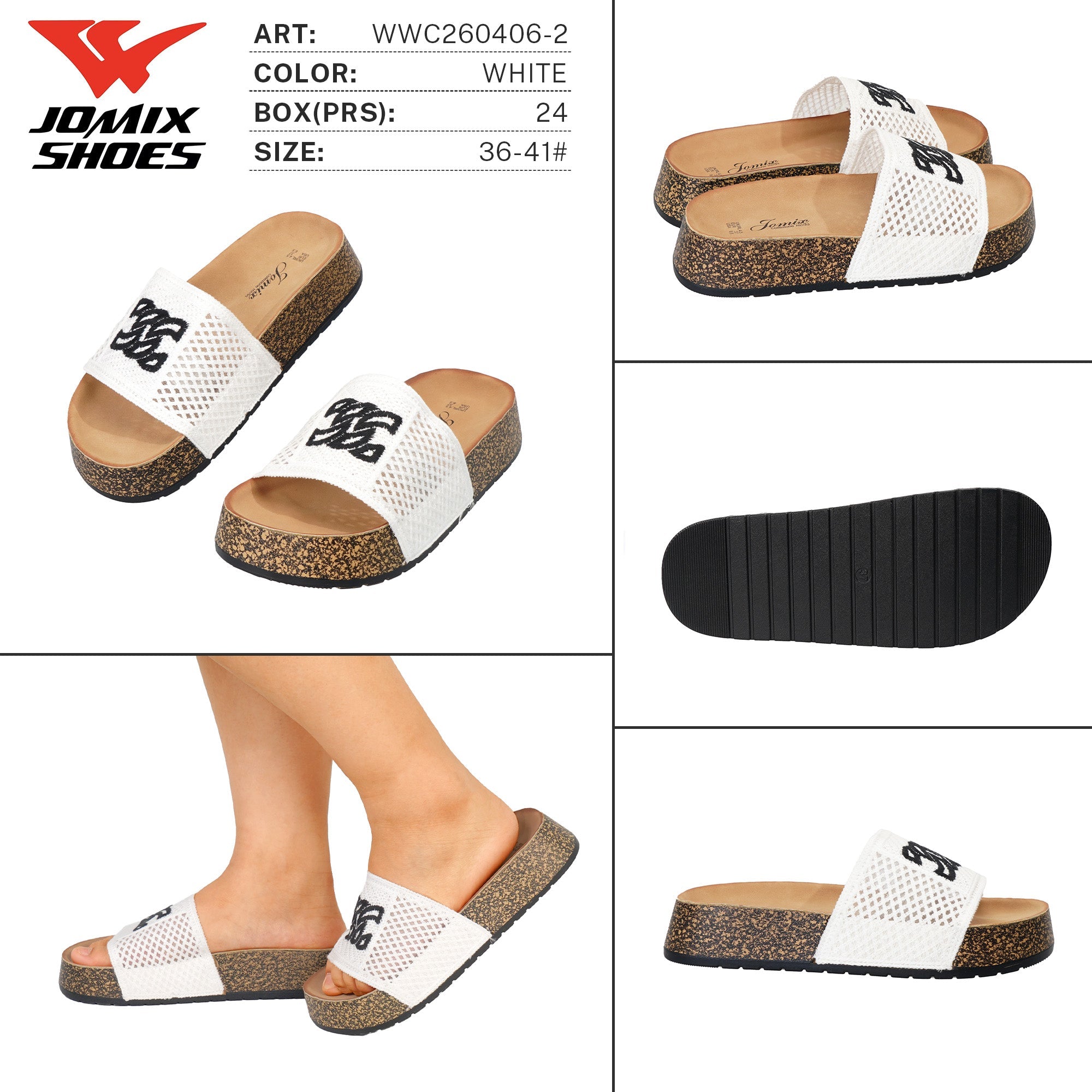 Ciabatte da Donna WWC260406 - 2 - Fornitura all'ingrosso di Ciabatte Donna da Jomix Shoes B2B