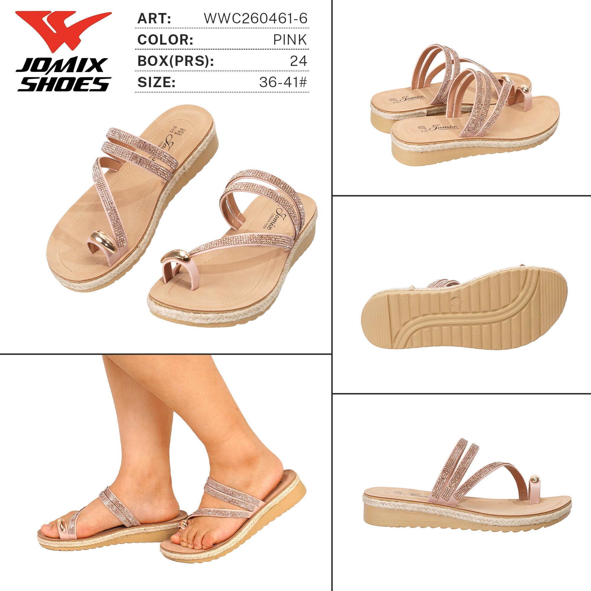 Ciabatte da Donna WWC260461 - 6 - Fornitura all'ingrosso di Ciabatte Donna da Jomix Shoes B2B