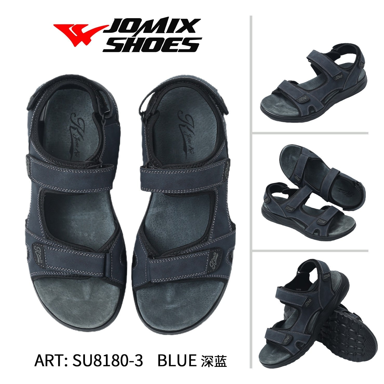 Ciabatte da uomo Jomix Shoes SU8180 - 3 - Fornitura all'ingrosso di Sandali Uomo da Jomix Shoes B2B