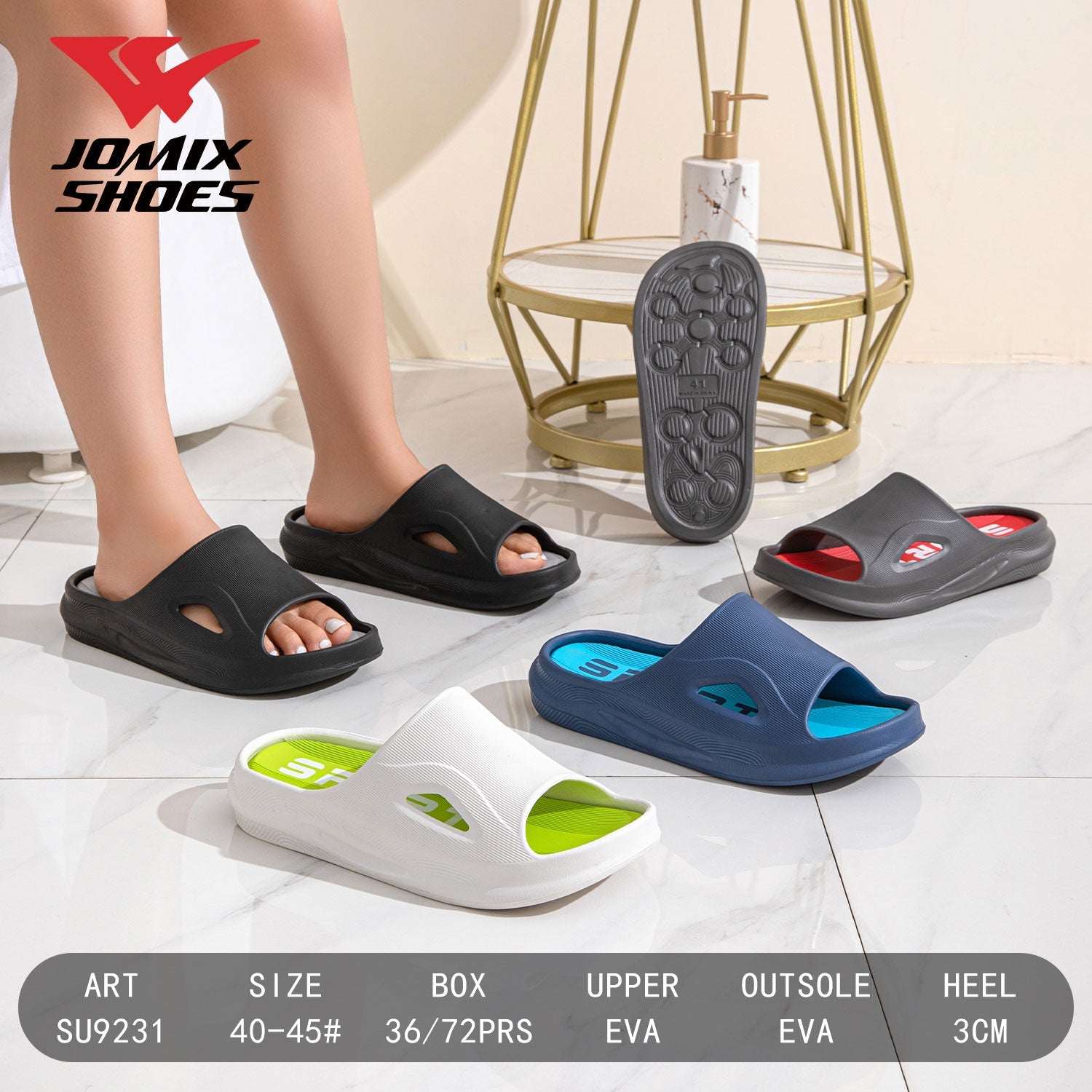 Ciabatte Da Uomo Jomix Shoes SU9231 - Fornitura all'ingrosso di Ciabatte Uomo da Jomix Shoes B2B